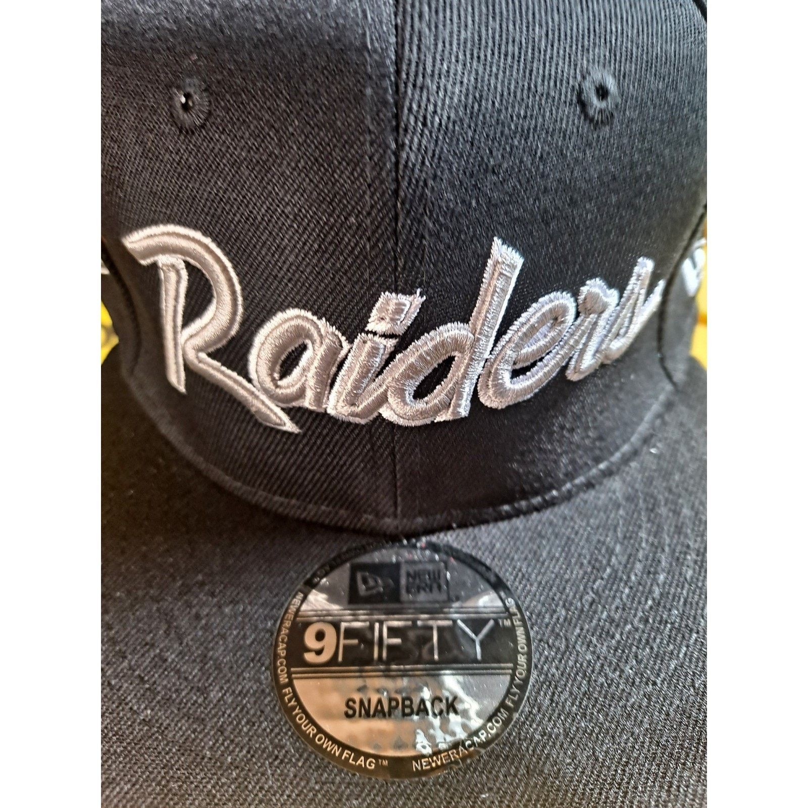 New Era New Era Raiders Snapback Hat NFL Black Silver Anniversary Size ONE SIZE - 2 Thumbnail