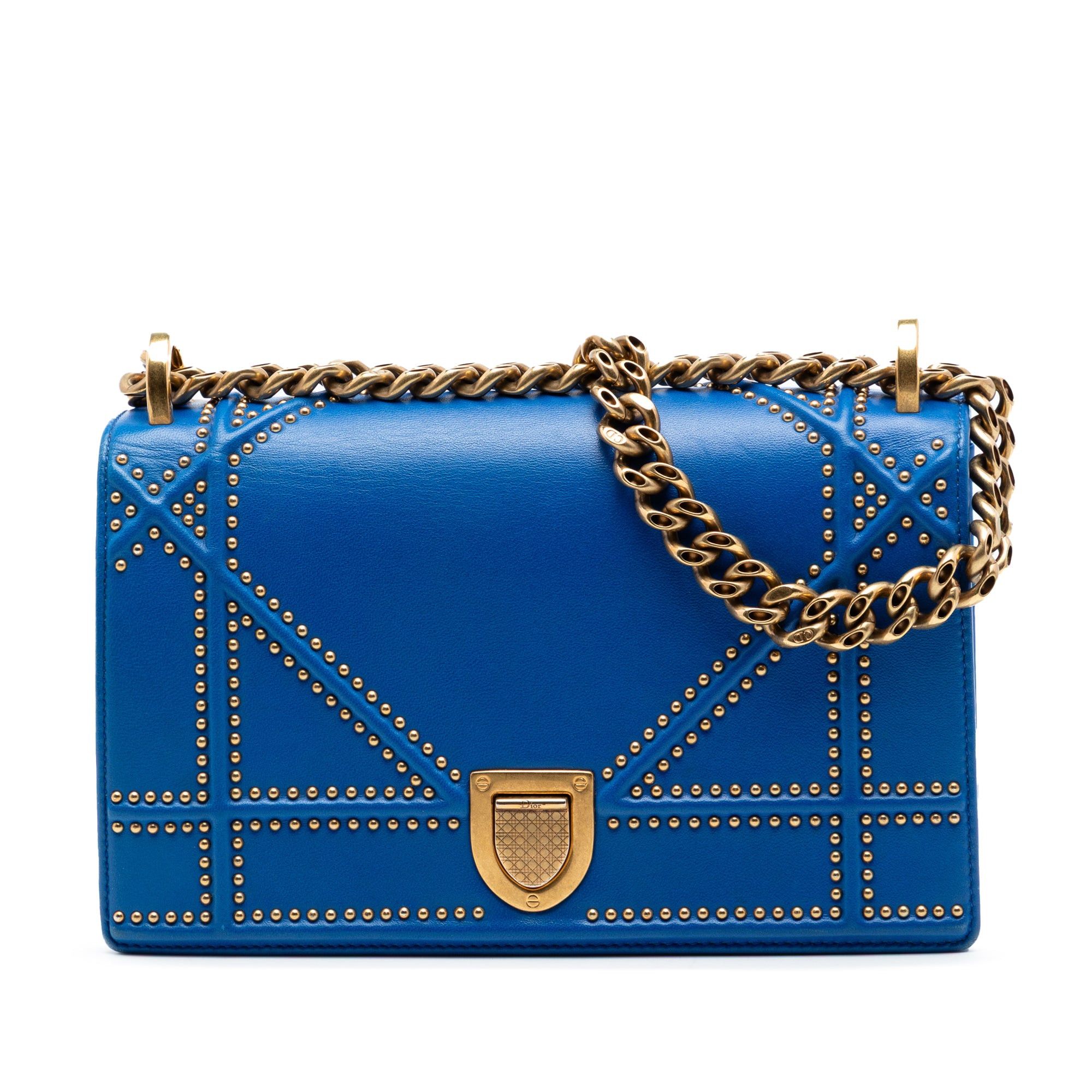Dior Small Studded Lambskin Diorama Flap Size ONE SIZE - 1 Thumbnail