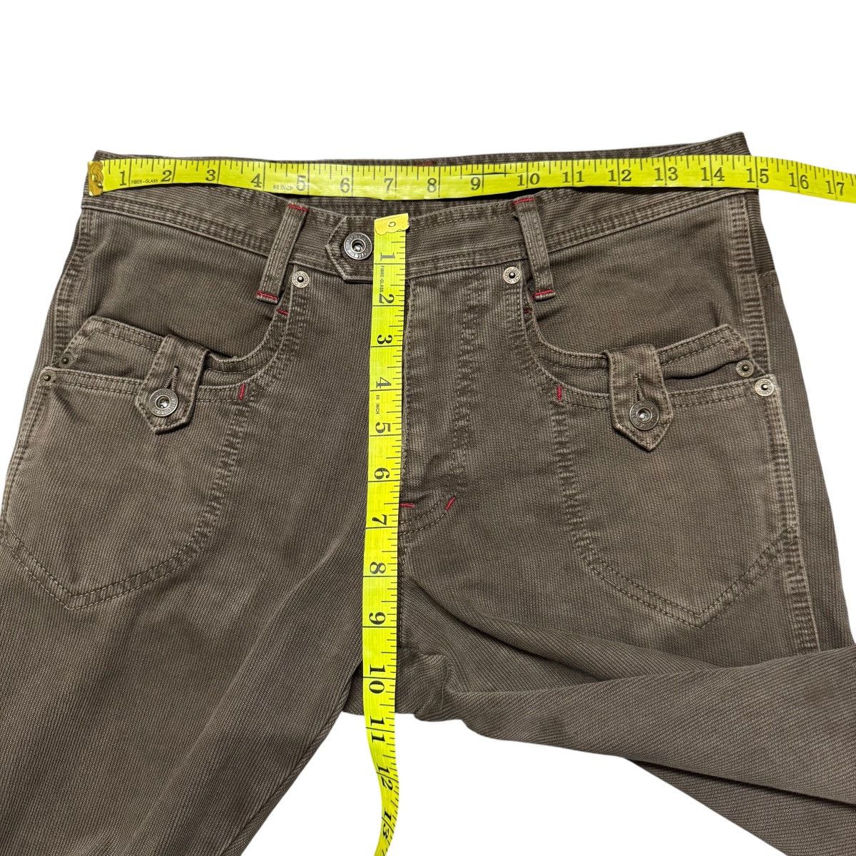 Japanese Brand Morgan Homme Brown Denim Flare Pants Size US 29 - 17 Thumbnail