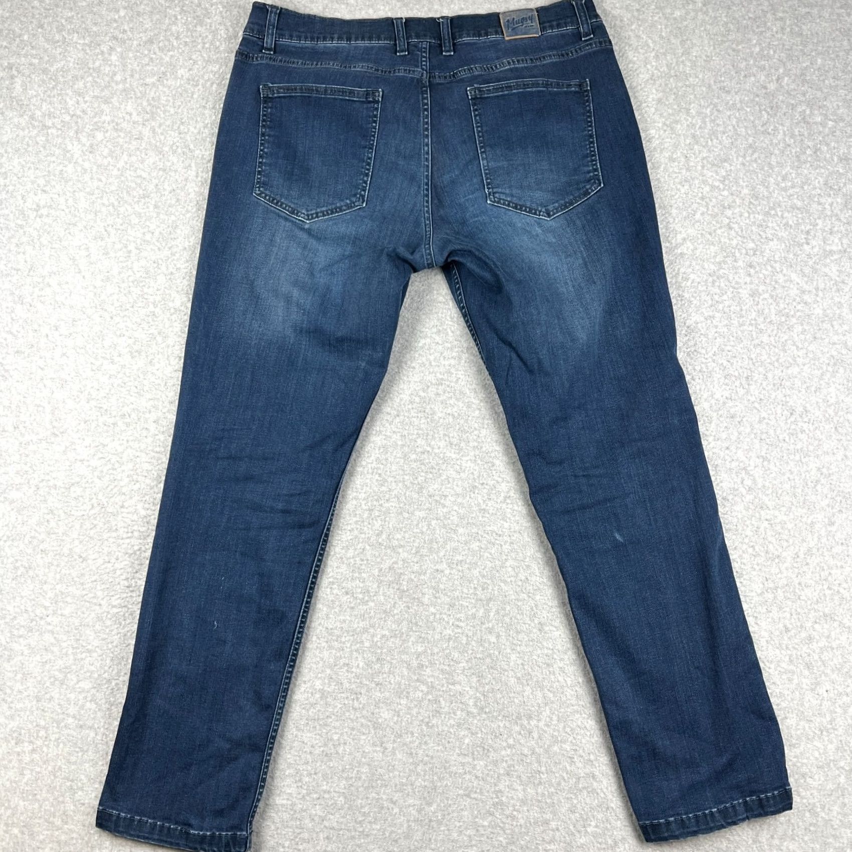 Vintage Mugsy Fultons Jeans Slim Fit Stretch Denim 36x30 Mens Blue Pants Cotton Logo Comfort Straight Modern 5-Pocket Denim Jeans Mens Size US 36 / EU 52 - 2 Thumbnail