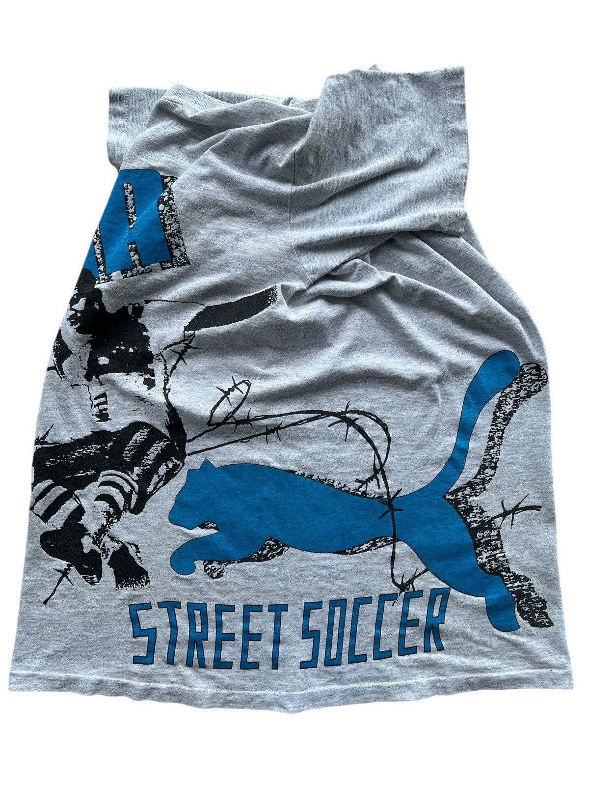 Puma 🔥Vintage 1980’s Puma Turnit On Street Soccer T-Shirt Size US M / EU 48-50 / 2 - 20 Thumbnail