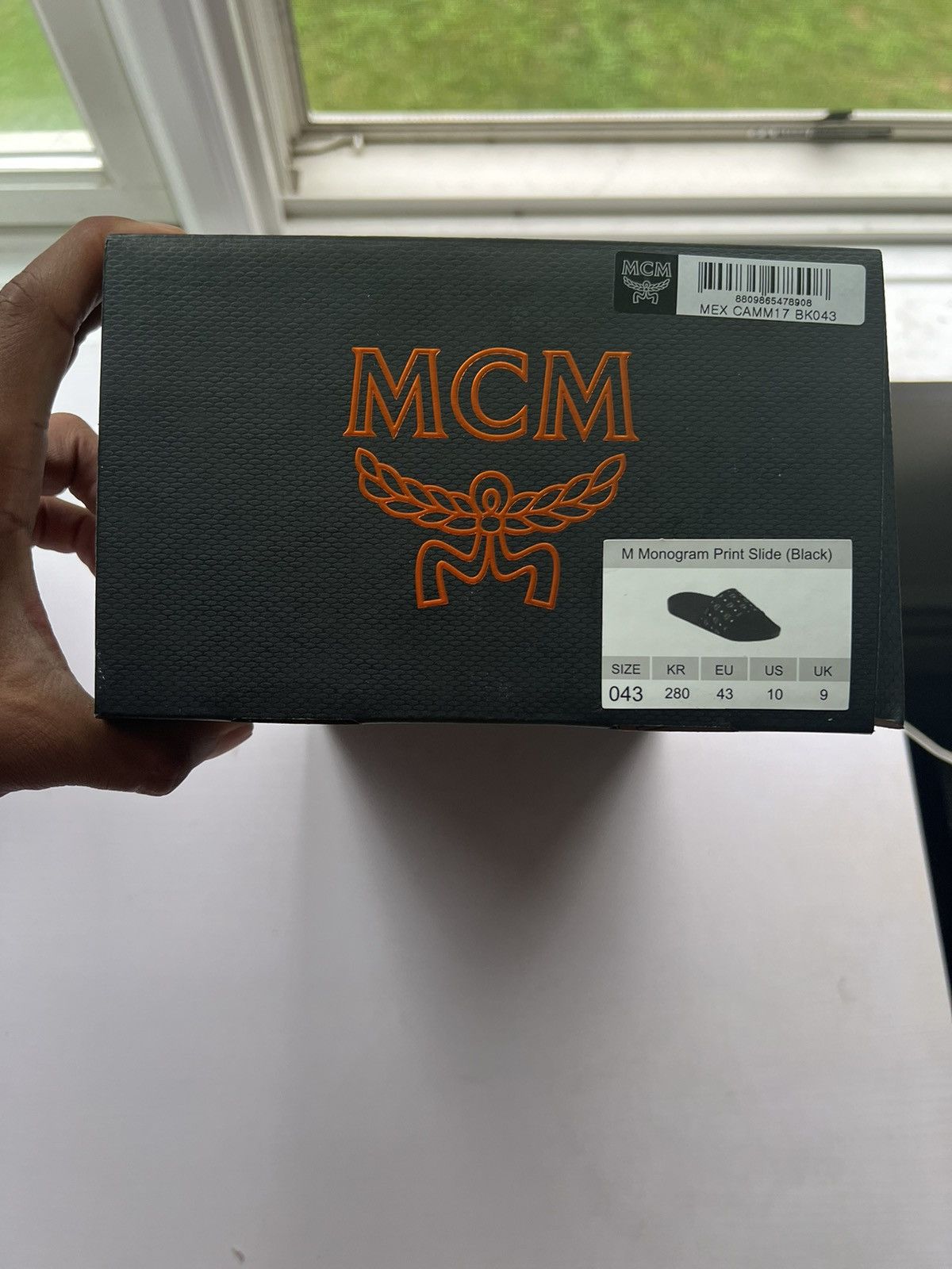 MCM Black monogram MCM Slides Size US 10 / EU 43 - 8 Thumbnail