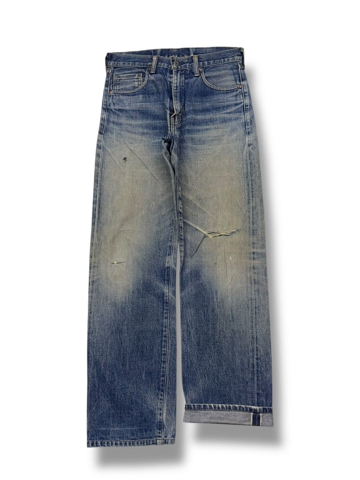 Levi's Vintage Clothing Vintage 90s Levi’s 502-XX Big E Talon Japan Selvedge Denim Size US 30 / EU 46 - 2 Thumbnail