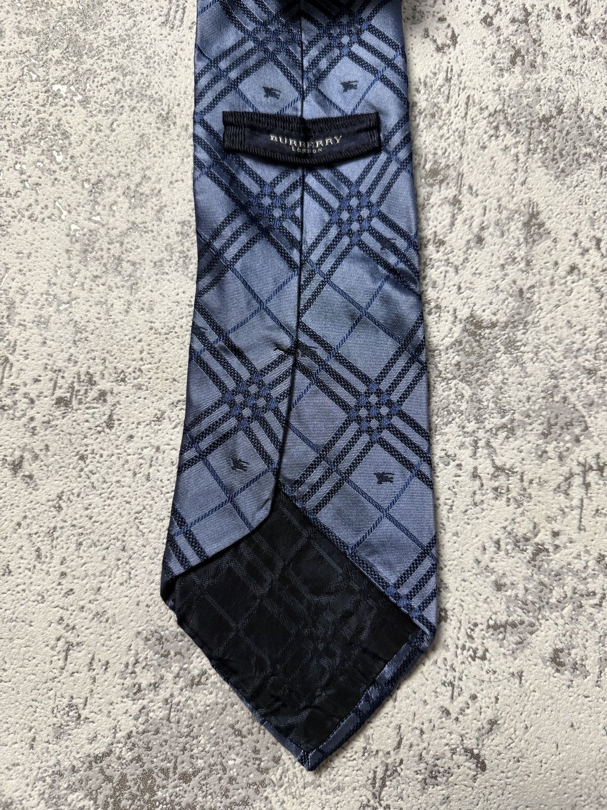 Burberry Burberry vintage monogram silk tie nova check men blue Size ONE SIZE - 9 Thumbnail