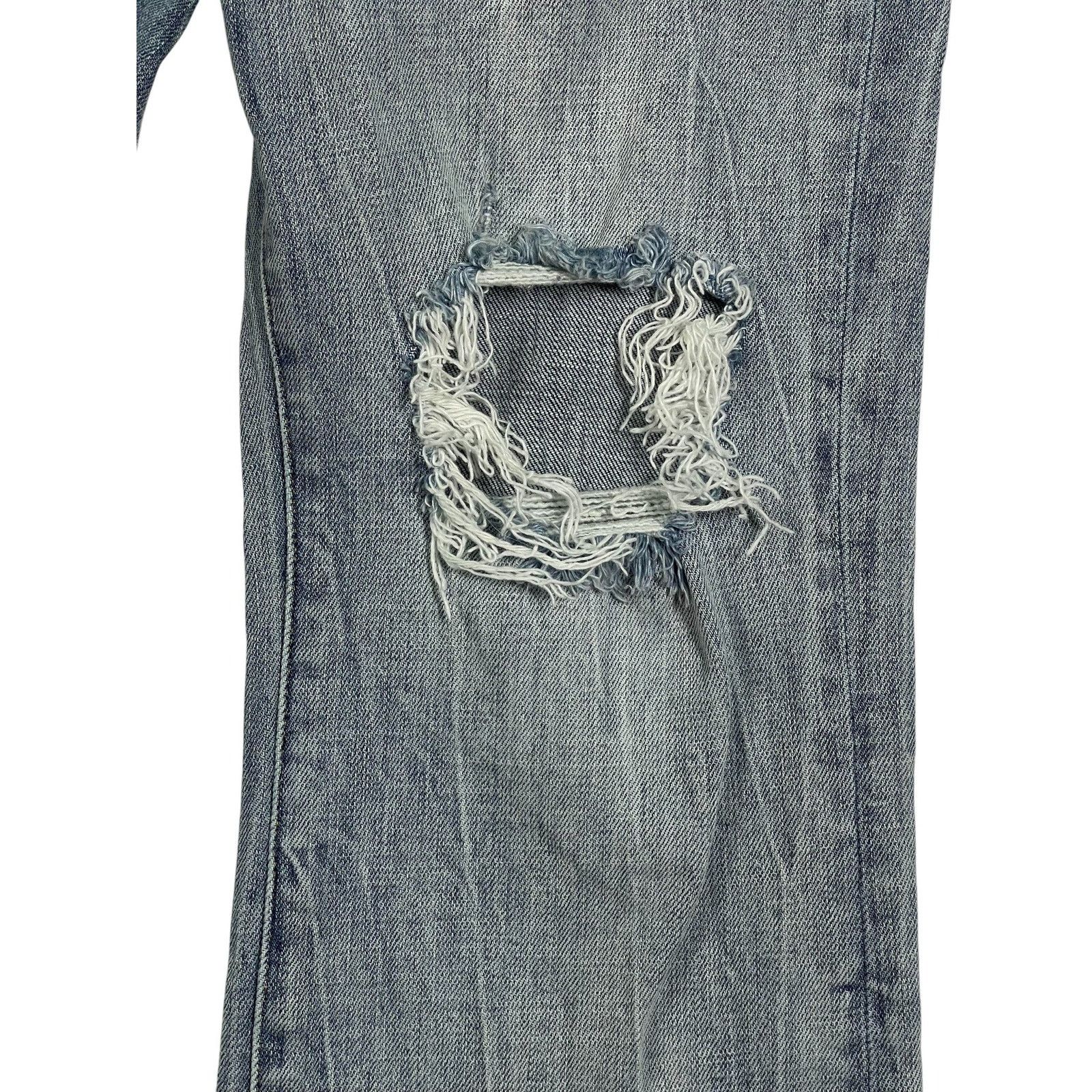 Purple Brand Purple Brand Light Wash Knee Rip Jeans Size US 31 - 3 Thumbnail