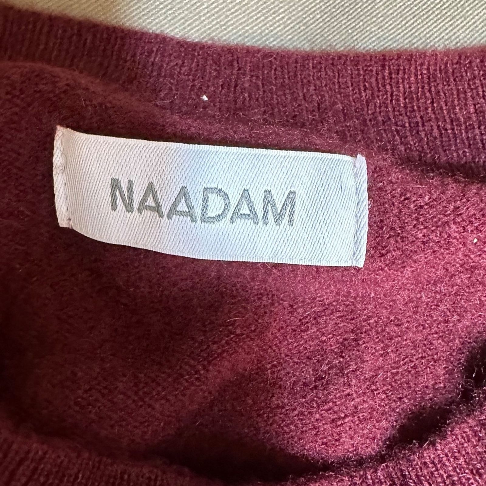 NAADAM Naadam Luxe Cashmere Crewneck Sweater Merlot size S Size S / US 4 / IT 40 - 9 Thumbnail