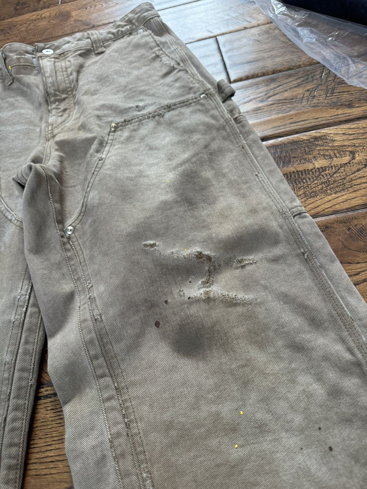 Vuja De Vuja De Gunther Destroyed Double Knee Carpenter Pants Size US 30 / EU 46 - 3 Thumbnail