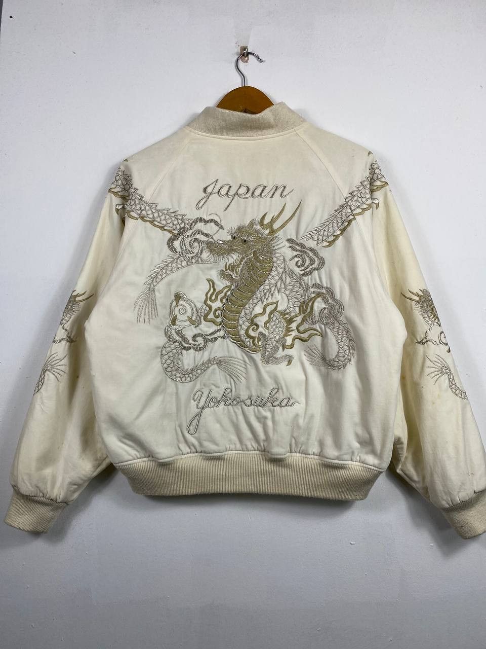If Six Was Nine white velvet dragon embroided japanese sukajan jacket Size US L / EU 52-54 / 3 - 10 Thumbnail