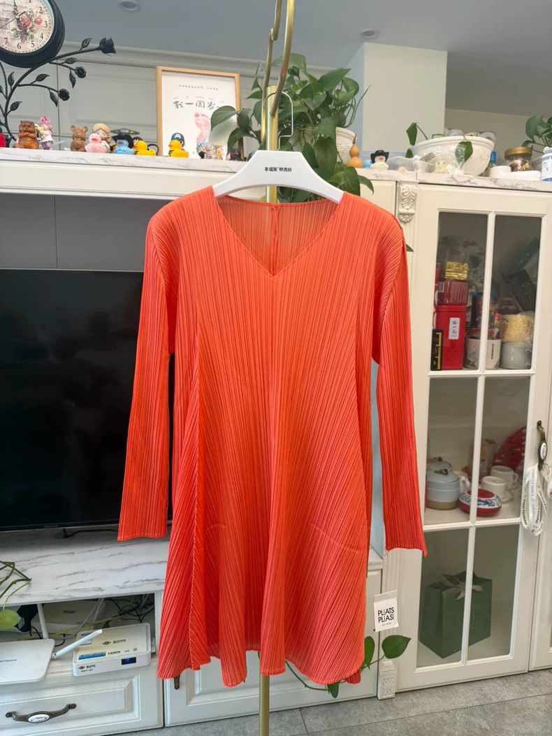 Issey Miyake issey miyake size:3 Orange long sleeves Size XXS / US 00 / IT 34 - 1 Thumbnail