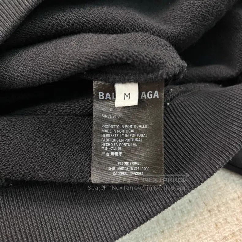 Balenciaga Balenciaga Solid Color Logo Lettering Printed Casual Hoode Size US M / EU 48-50 / 2 - 4 Thumbnail