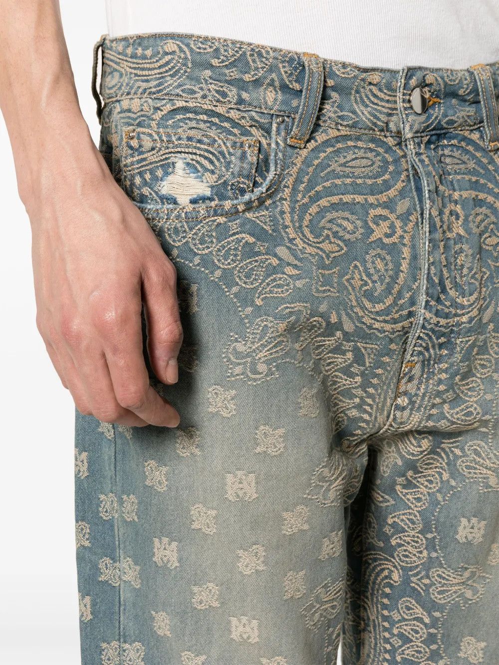 Amiri o1y0525 Denim Pant in Blue Size US 32 / EU 48 - 2 Thumbnail
