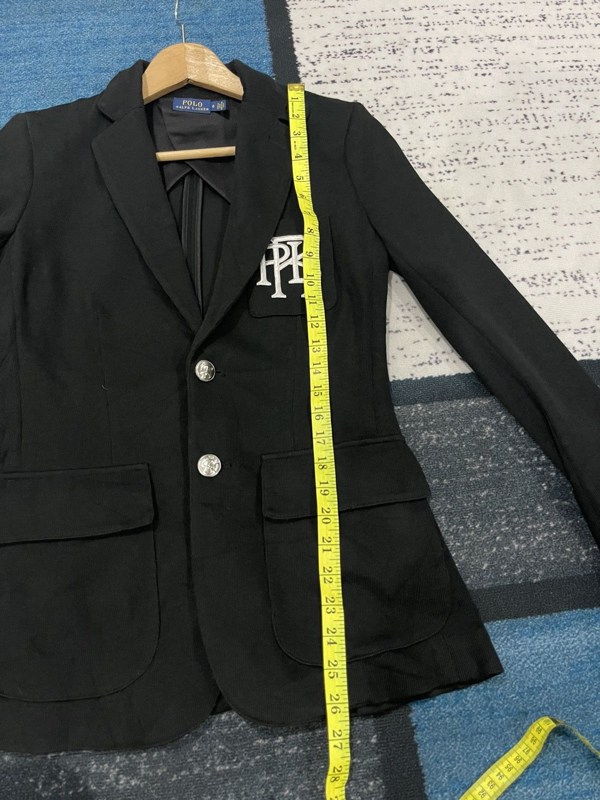 Polo Ralph Lauren Polo Ralph Lauren Embroidery Logo Black Blazer Size XS / US 0-2 / IT 36-38 - 14 Thumbnail
