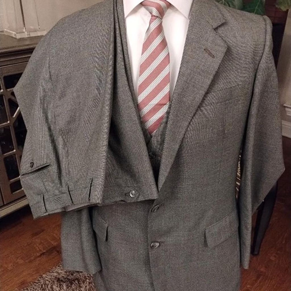 Pierre Cardin Vintage 70's Men's Mod 3 Piece Suit Size 44R - 1 Thumbnail