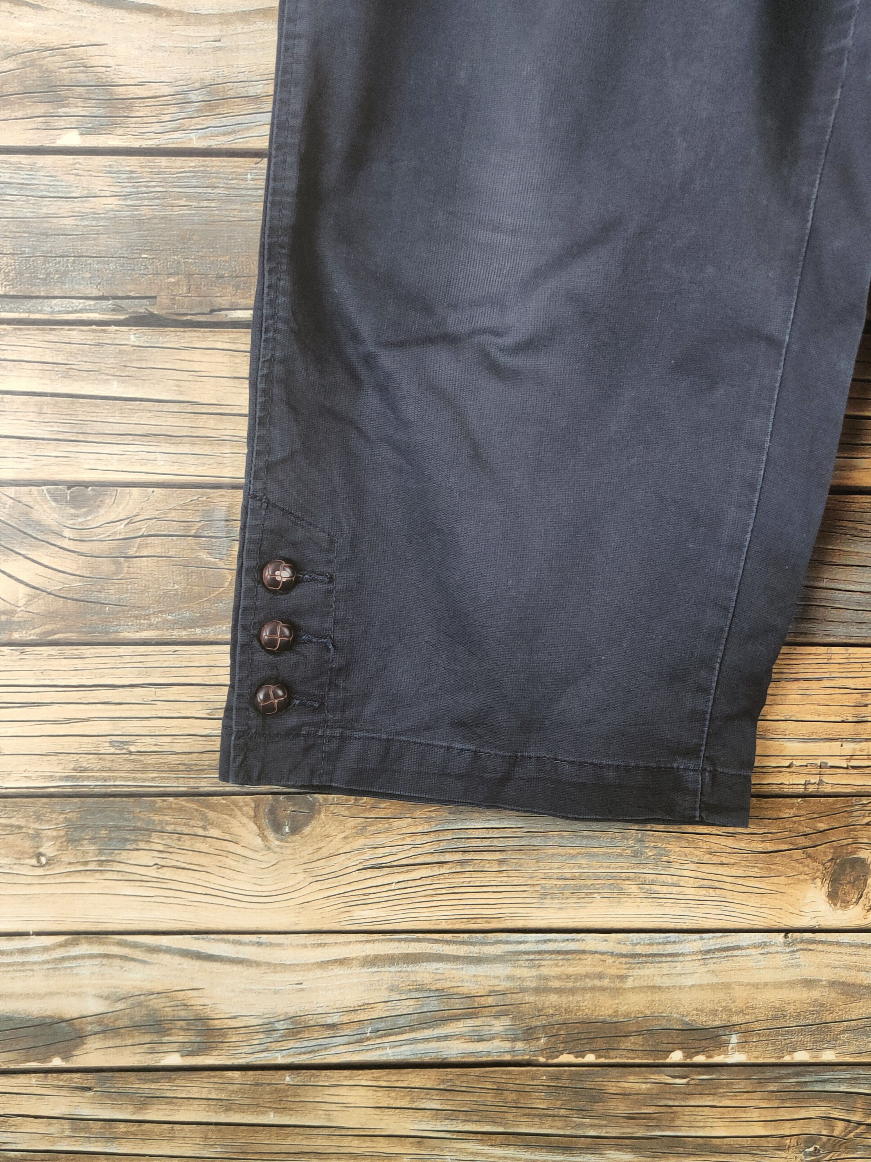 Japanese Brand DL Self-service Navy Multipocket Casual Pants #46-315 Size 30" / US 8 / IT 44 - 4 Thumbnail