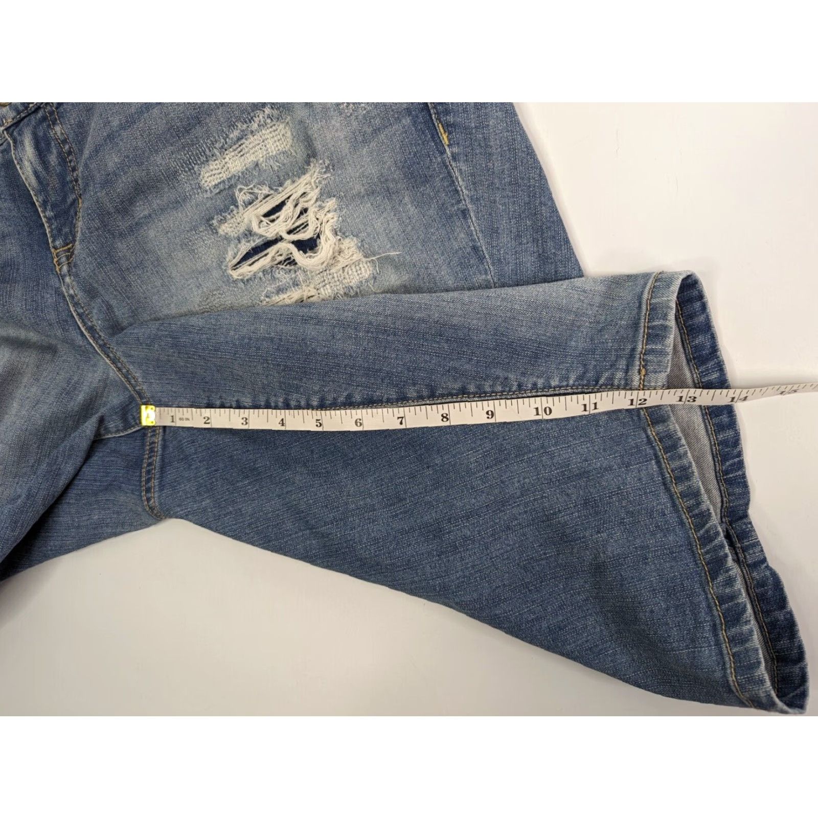 Torrid Torrid Bermuda Shorts Denim Cotton Stretch Plus 18 Blue Women Casual Summer Size 40" / US 18 - 3 Thumbnail