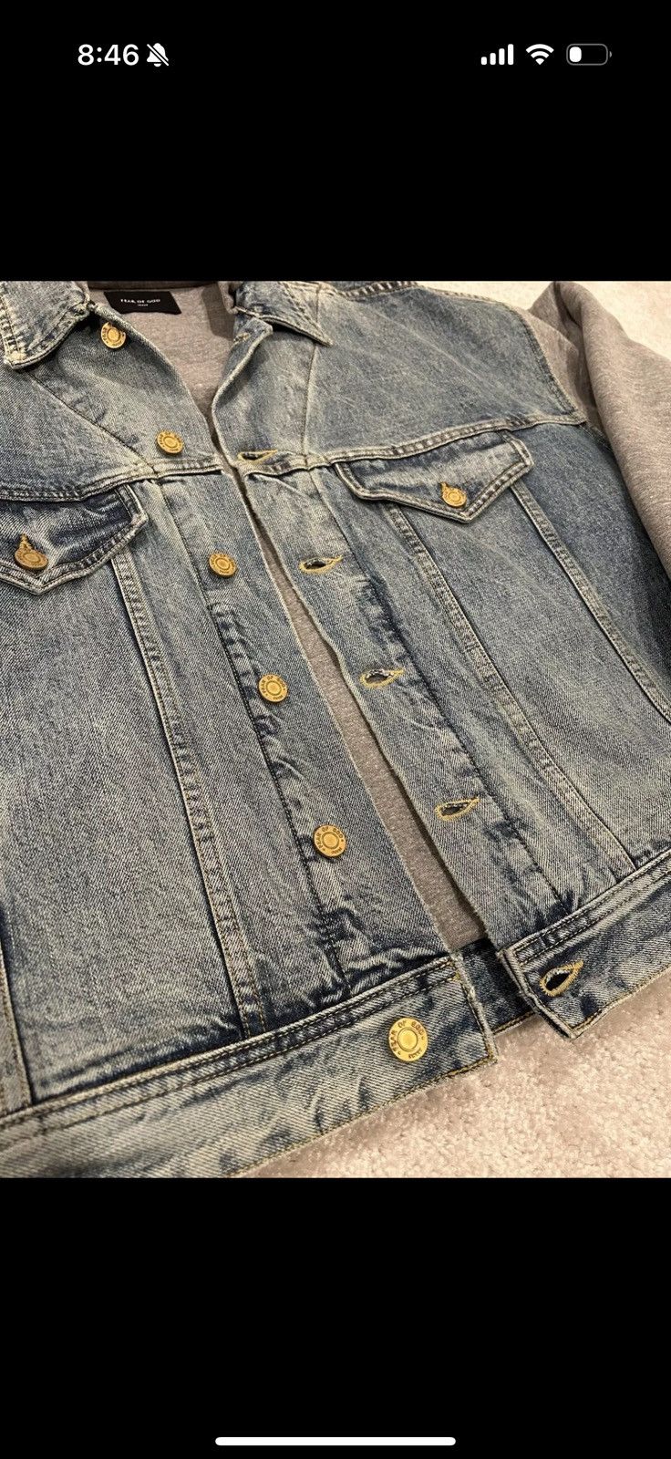Fear of God Fear Of God Denim Hoodie 5th Collection Size US M / EU 48-50 / 2 - 3 Thumbnail