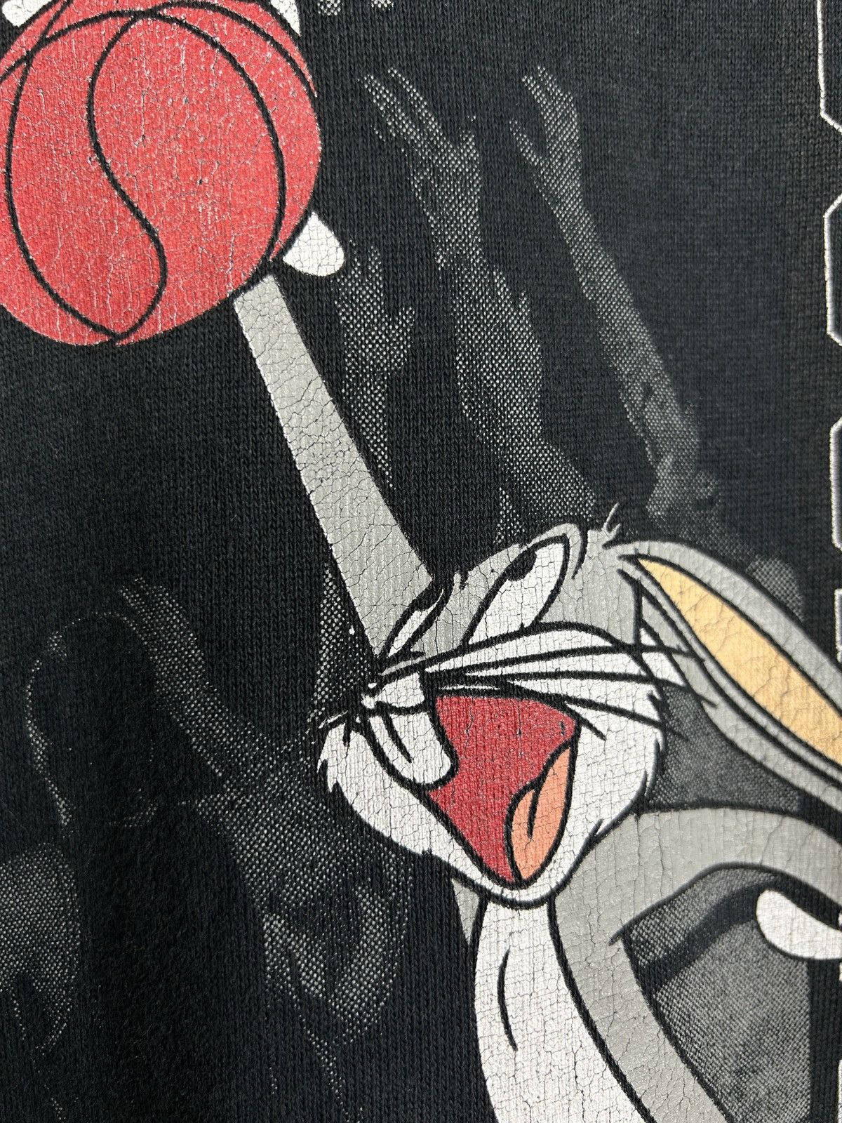 Vintage 90s Bugs Bunny Space Jam Jordan Heavy Sweat T-Shirt L Size US L / EU 52-54 / 3 - 5 Thumbnail