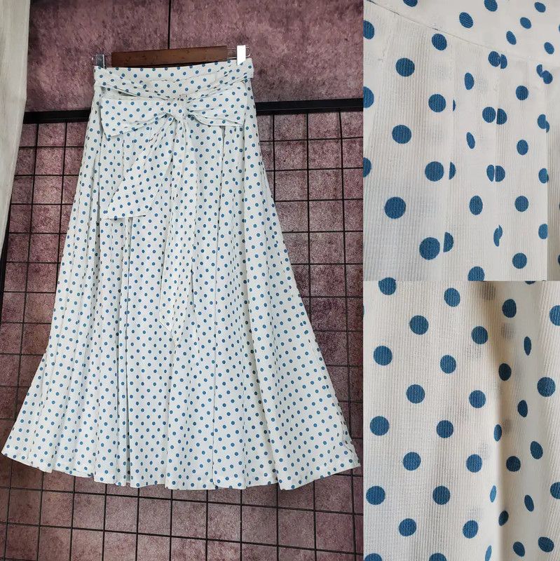 Dior Dior Pleated Dot Skirt for Women, Size L 0089 Size 30" / US 8 / IT 44 - 1 Thumbnail