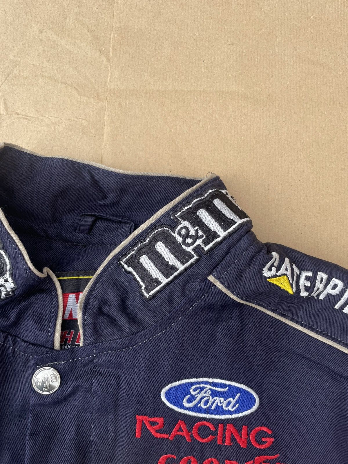 NASCAR × Vintage 🆘Rare🆘 Vintage JH Design M&M's NASCAR racing jacket navy L Size US L / EU 52-54 / 3 - 10 Thumbnail
