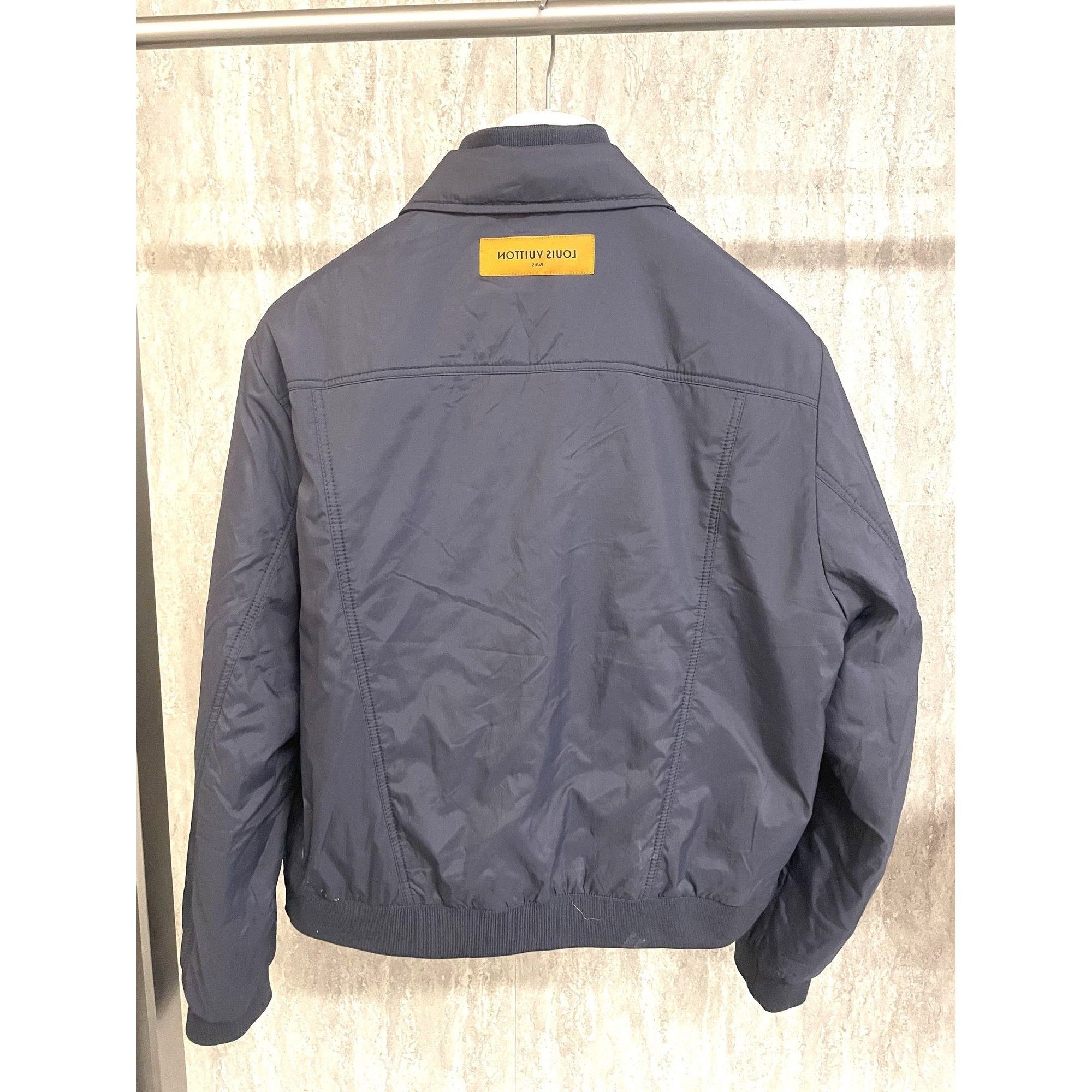 Louis Vuitton Louis Vuitton Mens Navy Quilted Jacket Size 52 Size US L / EU 52-54 / 3 - 2 Thumbnail