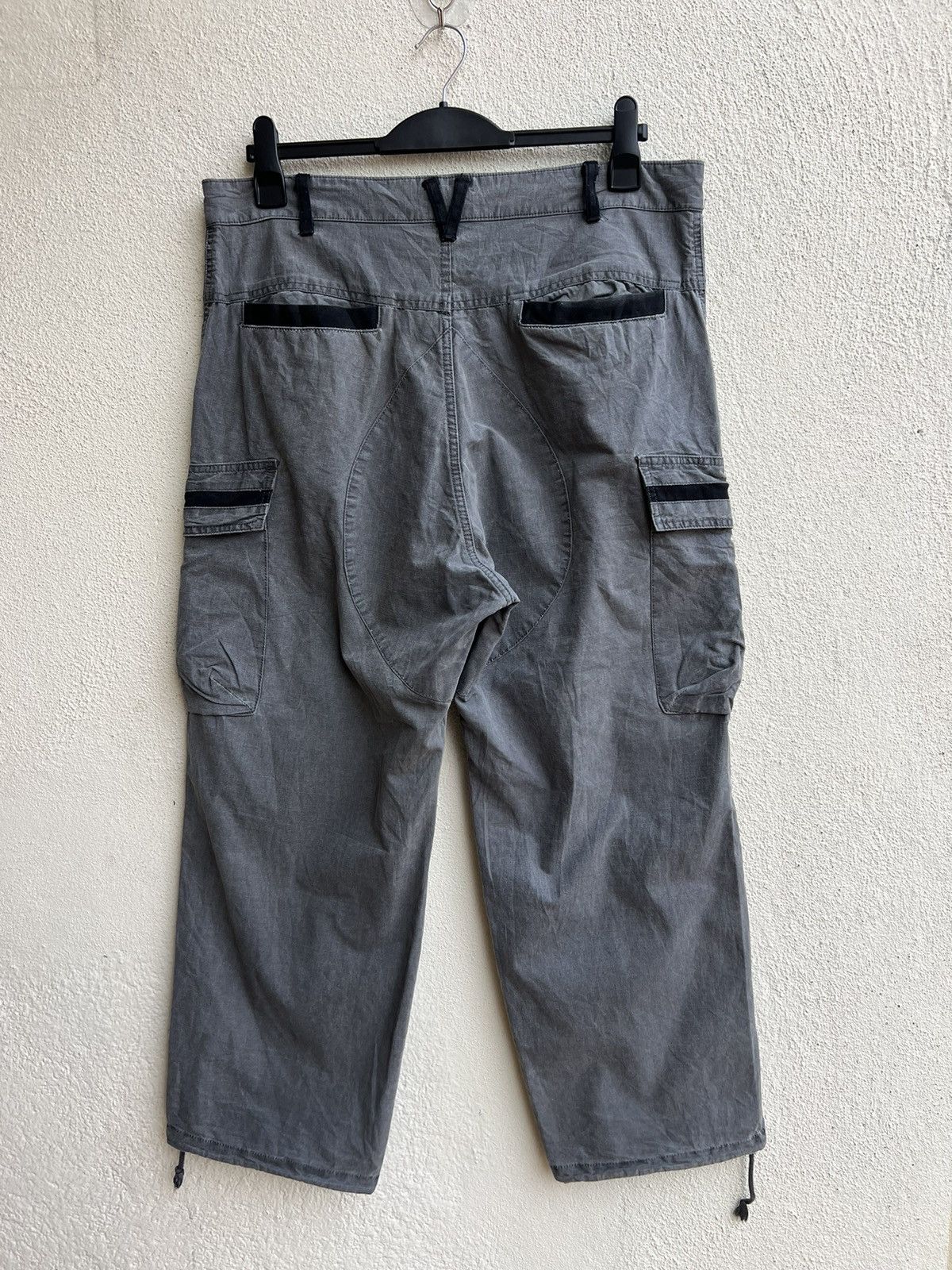 Shellac Vintage Revolver Japan Fade Grey Ripstop Baggy Cargo Trouser Size US 34 / EU 50 - 15 Thumbnail