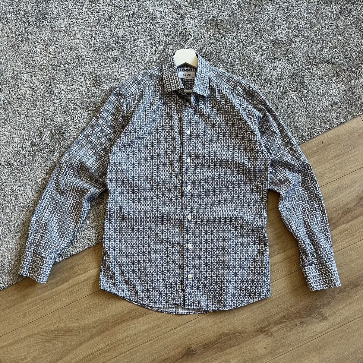 Eton Eton Monogram Shirt 40 Size US S / EU 44-46 / 1 - 1 Thumbnail