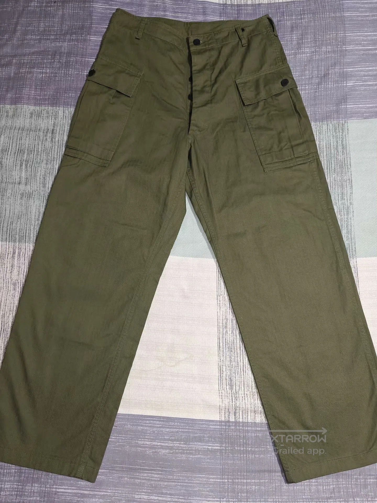 Vintage WWII Army Herringbone P43 Pants. Size US 32 / EU 48 - 1 Thumbnail