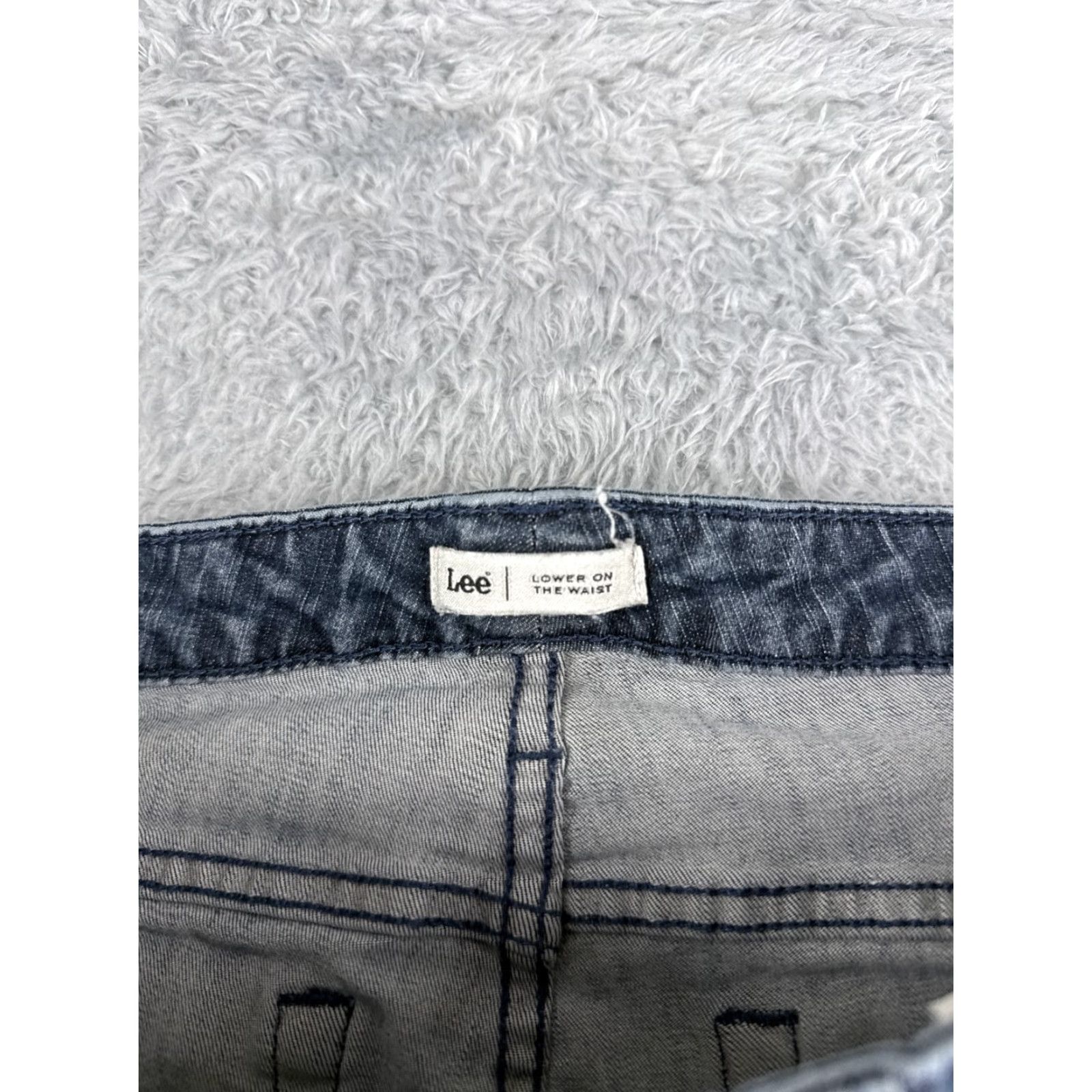 Lee Lee Jeans Women 28x28 Blue Denim Bootcut Mid Rise Cotton Blend Regular 28in Inseam Pockets USA Tailored Vintage: No Size 28" / US 6 / IT 42 - 6 Thumbnail