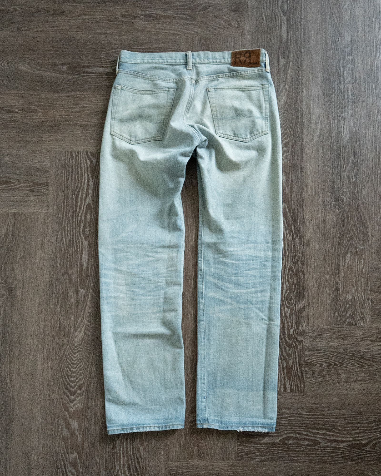 RRL Ralph Lauren Camden Washed Selvedge Denim – Straight Fit Size US 34 / EU 50 - 15 Thumbnail