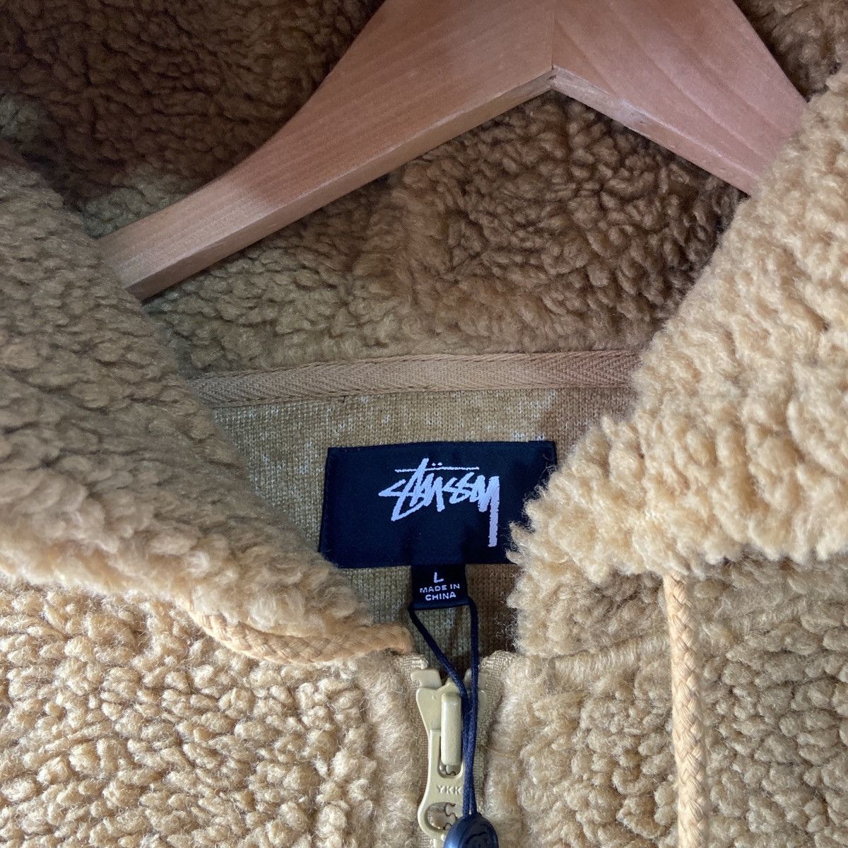 Stussy Stussy Sherpa Zip Hoddie Brown Size US L / EU 52-54 / 3 - 6 Thumbnail