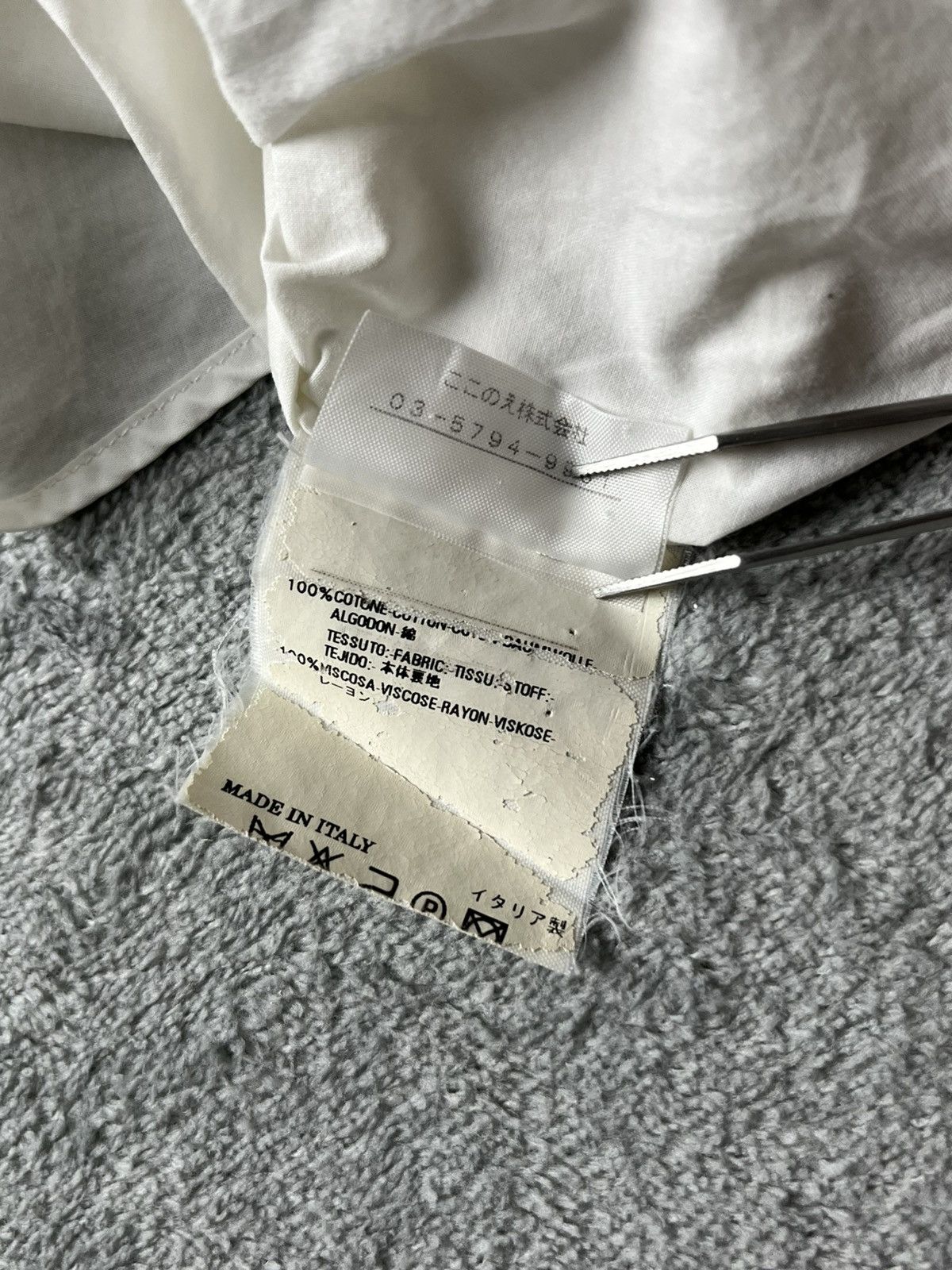 Maison Margiela Maison Margiela - SS/08 trompe black “Tie Illusion” Shirt Size US S / EU 44-46 / 1 - 15 Thumbnail