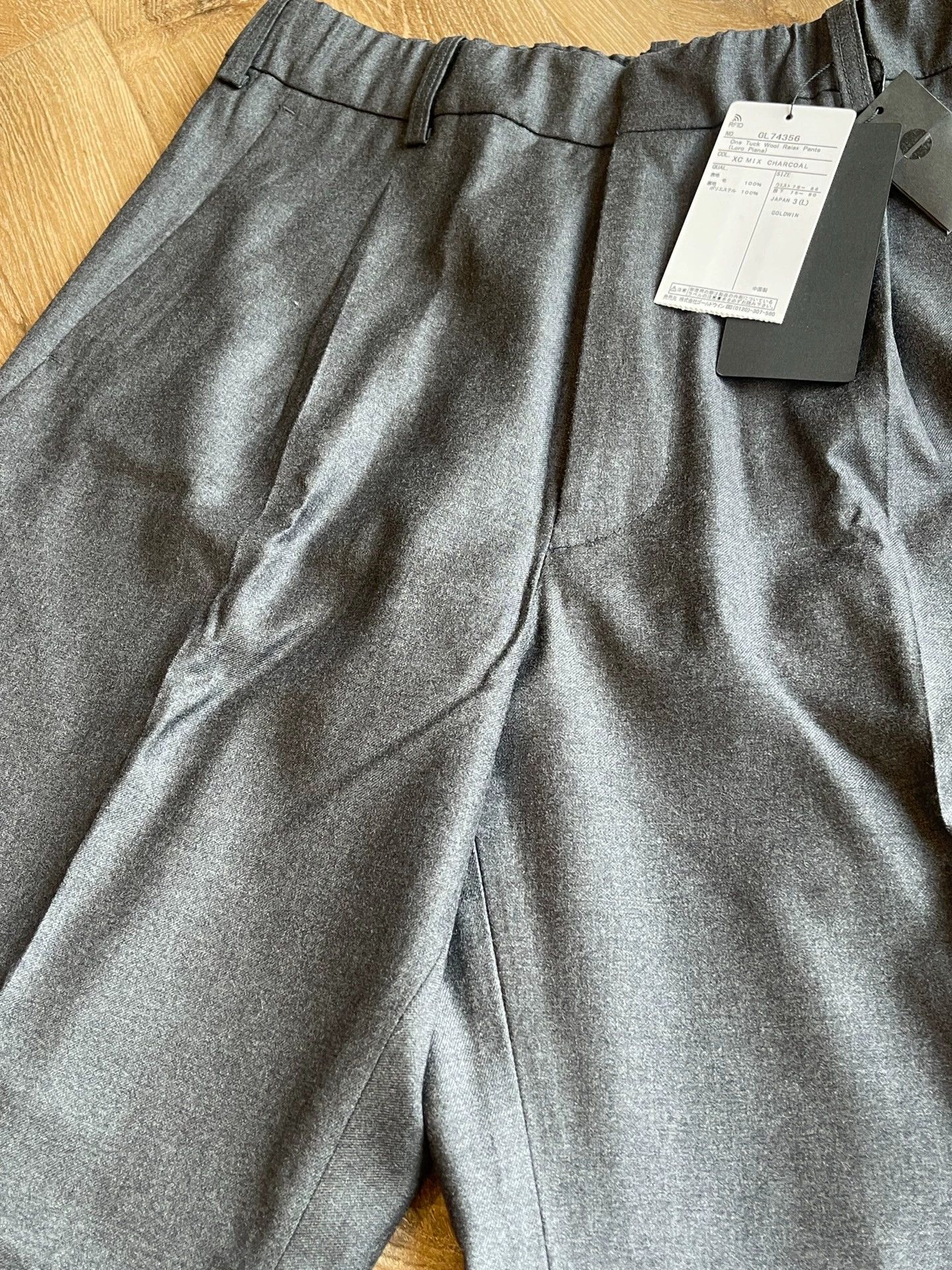 Goldwin GOLDWIN Wool 24AW Gray Pleated Casual Trousers 3 Size US 34 / EU 50 - 3 Thumbnail