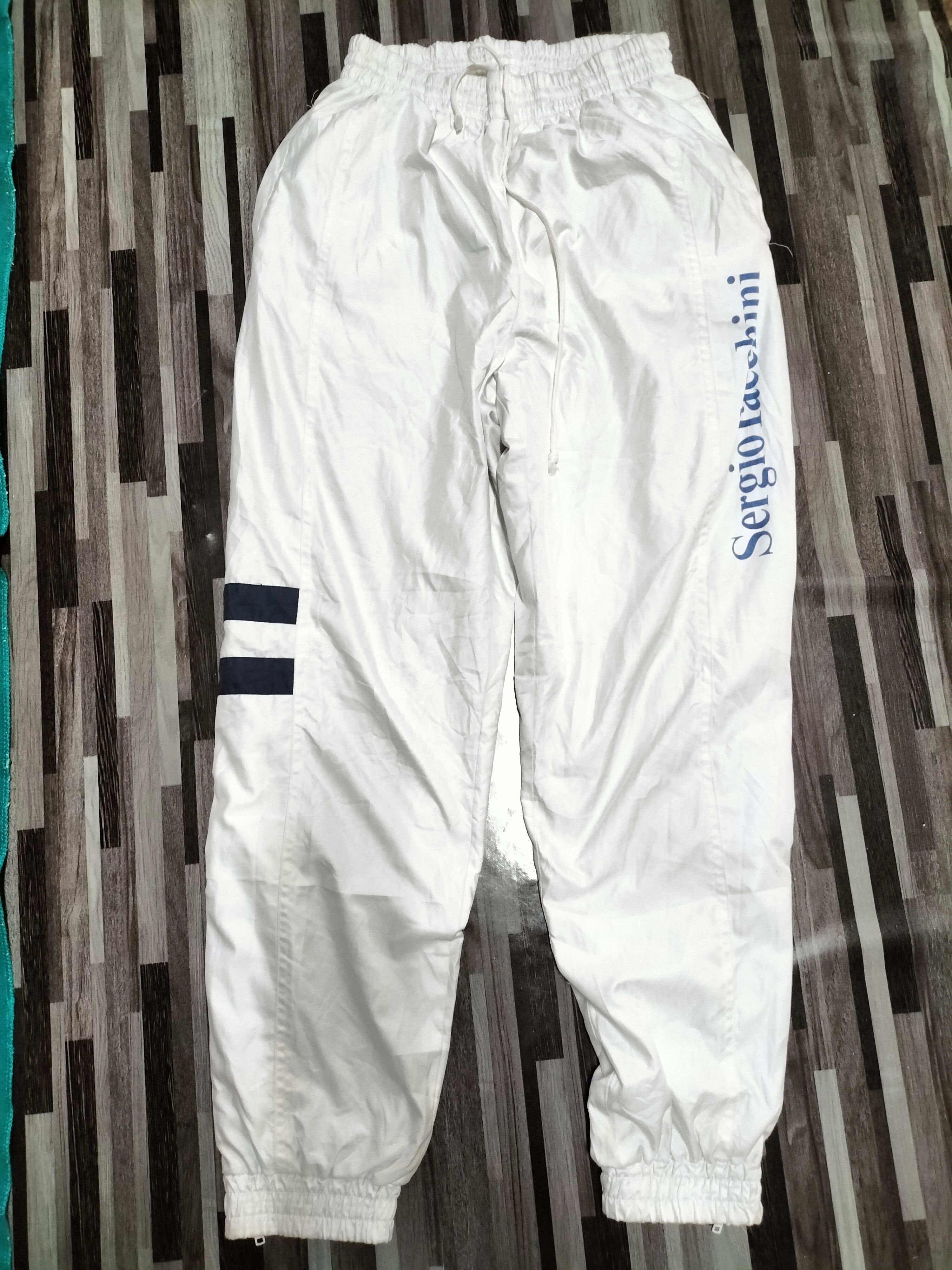 Sergio Tacchini Vintage Sweat Track Wind Breaker 90s Fashion sports Size US 30 / EU 46 - 1 Thumbnail