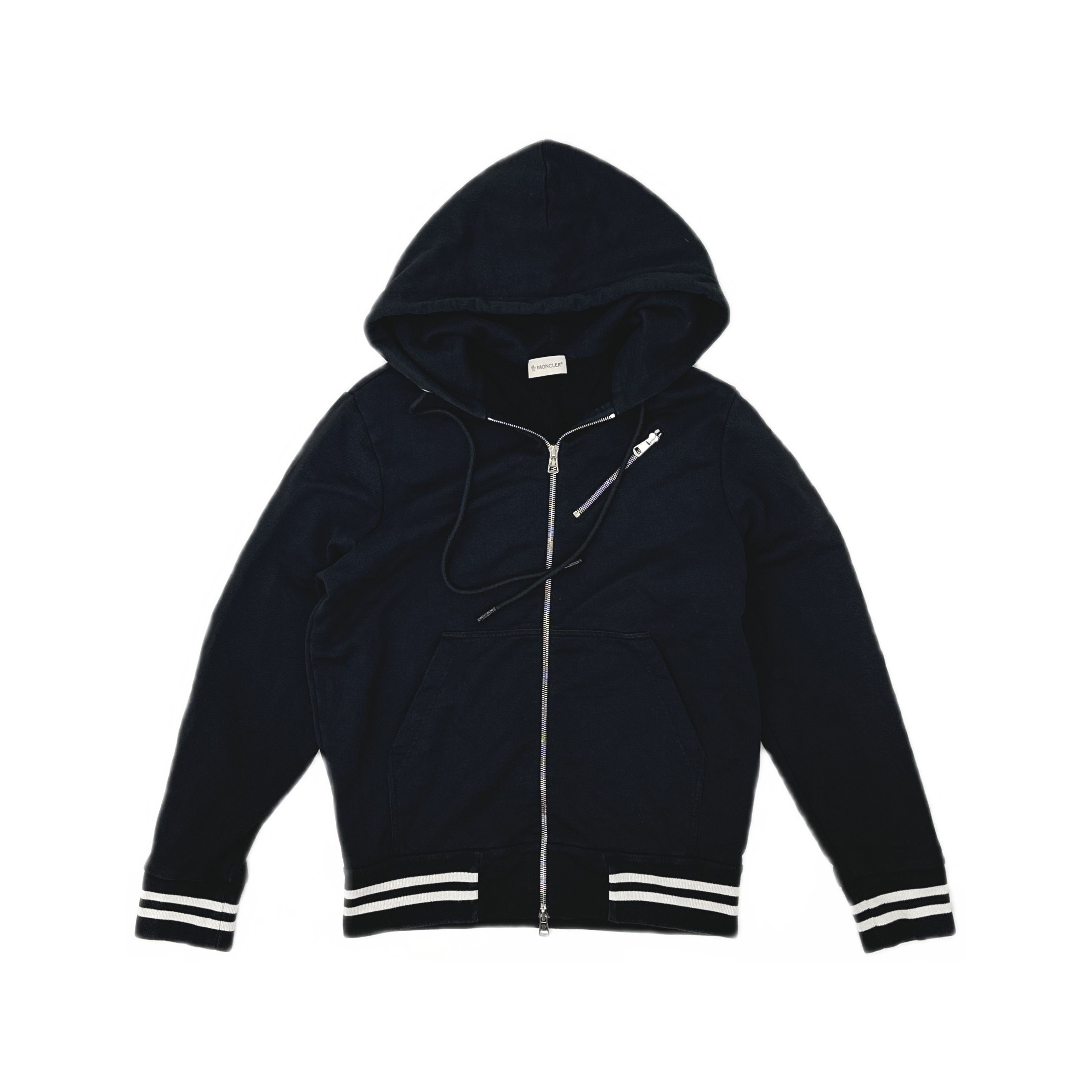 Moncler Moncler Striped Zip-Up Hoodie Size S Size US S / EU 44-46 / 1 - 1 Thumbnail