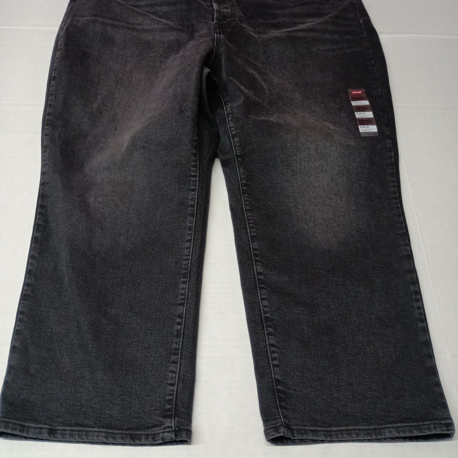 Levi's Levi Strauss Ribcage Straight Button Fly Black Jeans 24W Size 42" / US 20 - 3 Thumbnail