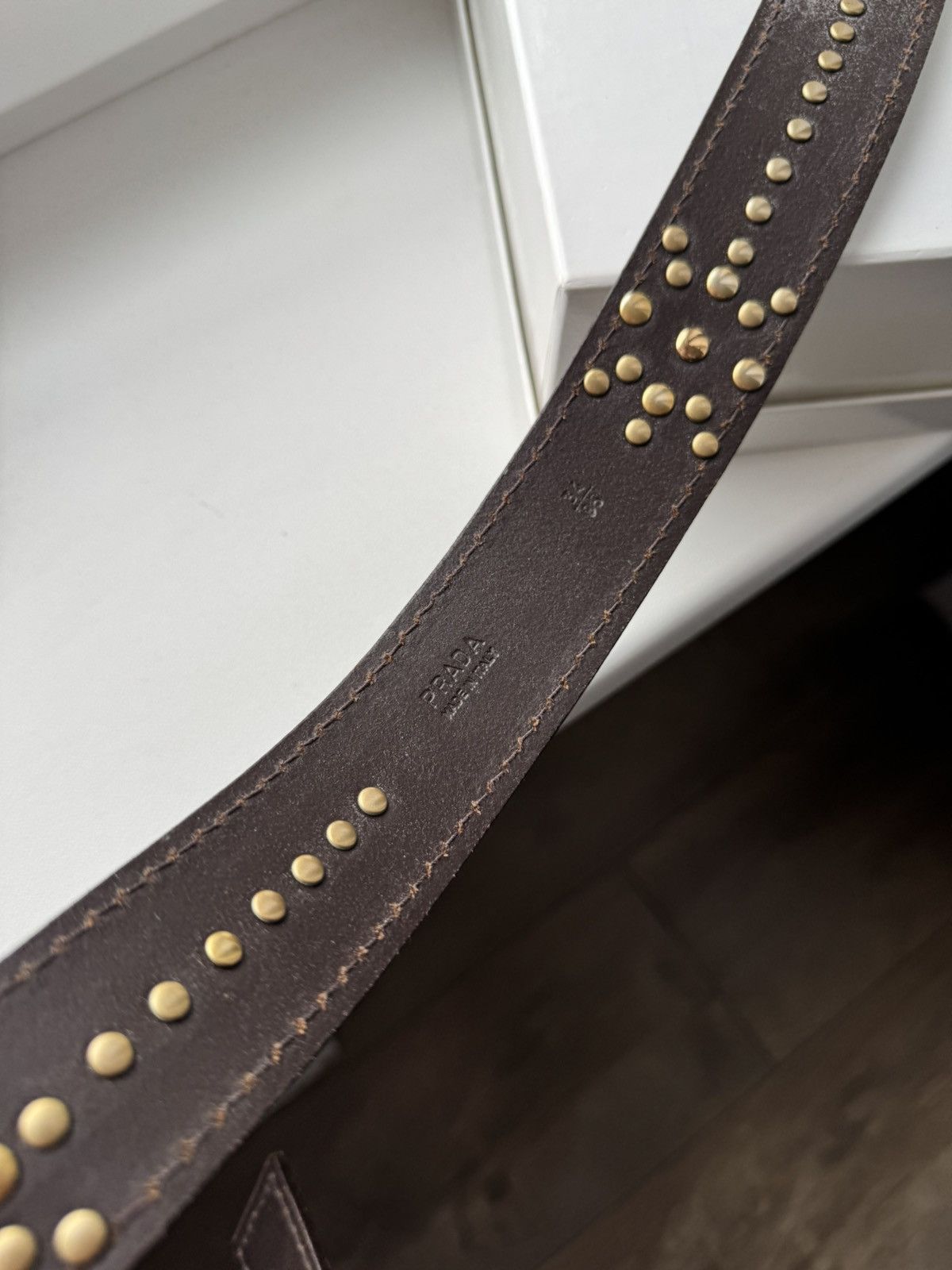 Prada Prada Brown Belt Size ONE SIZE - 5 Thumbnail