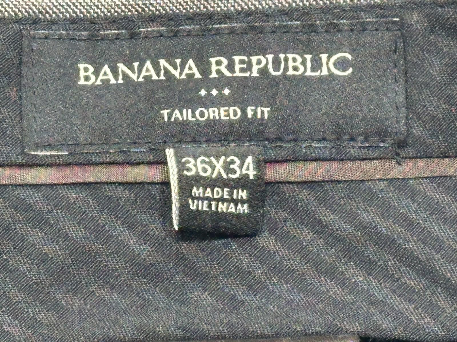 Banana Republic Banana Republic Tailored Fit Dress Pants Brown Mens 36/34 Size US 36 / EU 52 - 6 Thumbnail