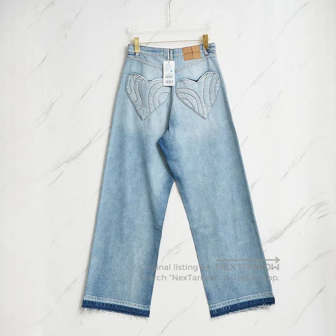 Natasha Zinko Natasha Zinko Women's Washed Wide-Leg Jeans. Size 22" - 4 Thumbnail