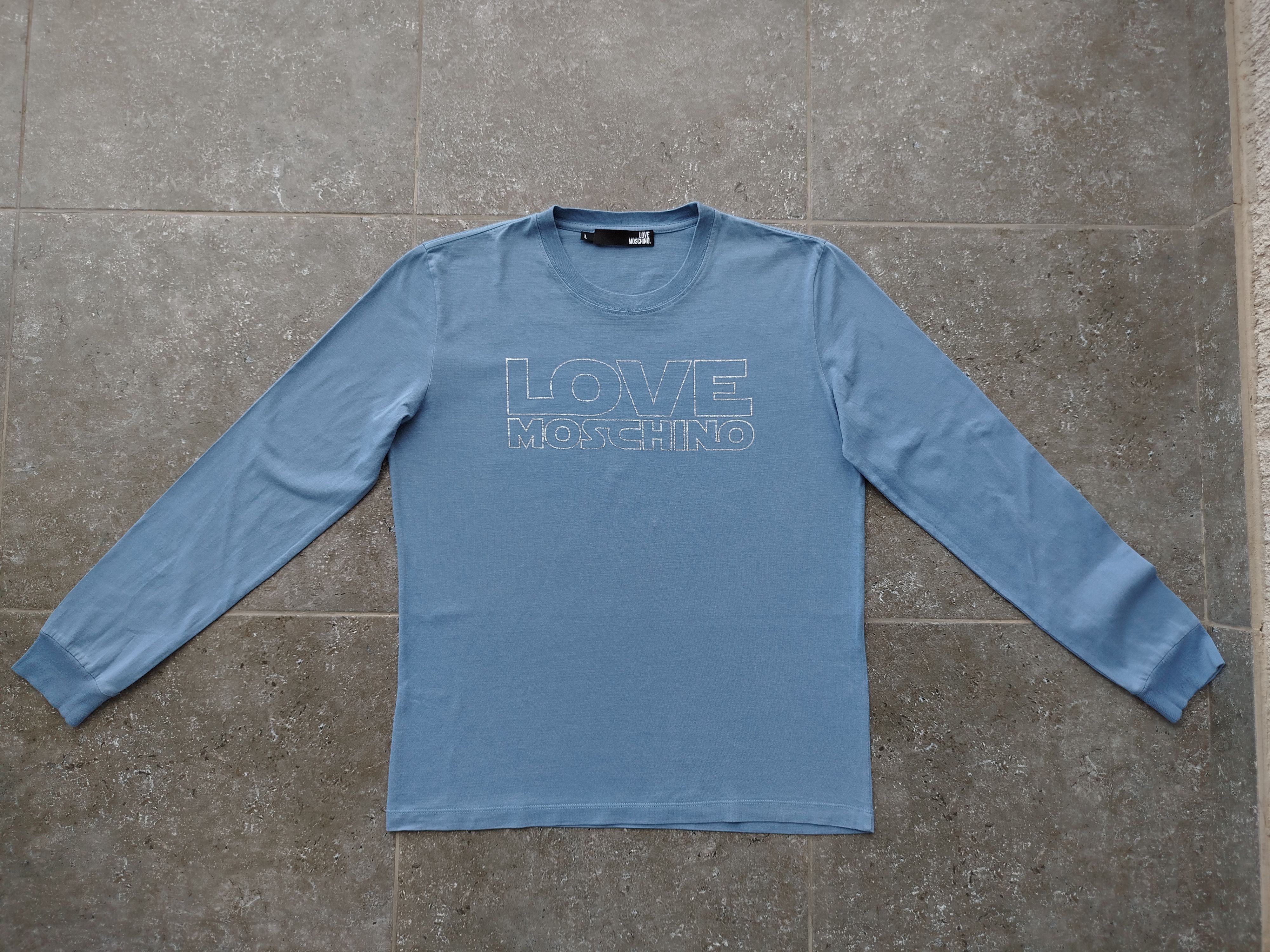 Moschino Love Moschino T-Shirt Long Sleeve Crew Neck Cotton Size L Size US L / EU 52-54 / 3 - 3 Thumbnail