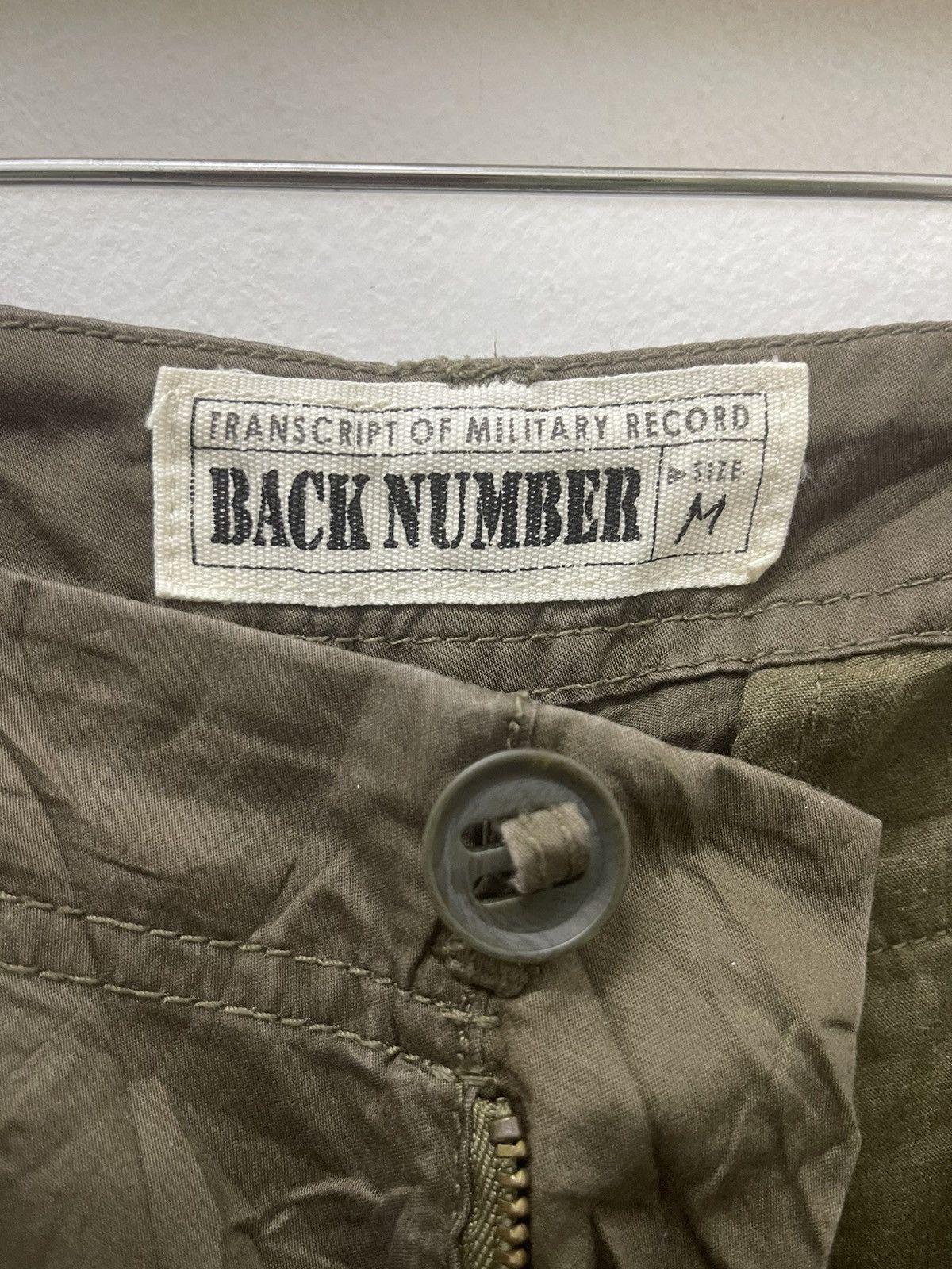 If Six Was Nine Rare BACK NUMBER Cargo Military 2 Ways Pant Size US 31 - 9 Thumbnail