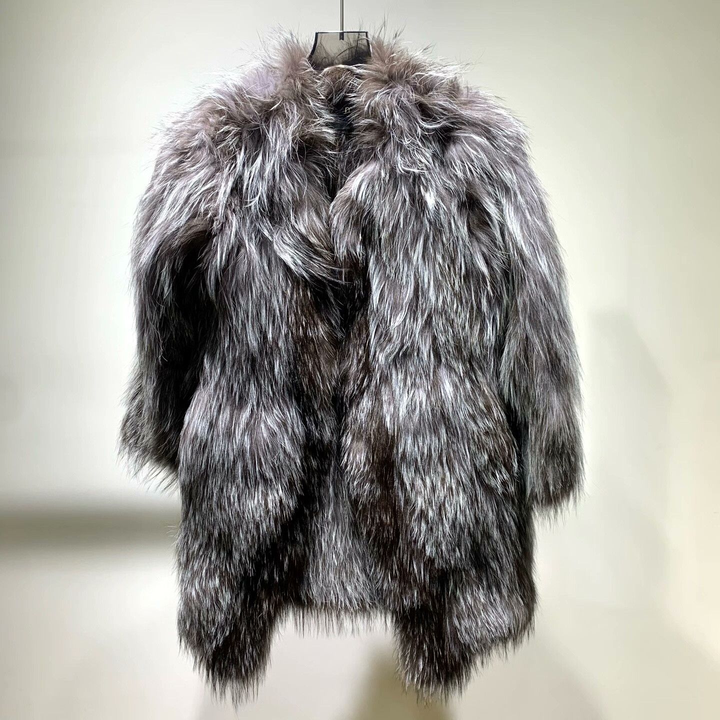 Maje Maje Fur Long Silver Sweater 43 Women Size L / US 10 / IT 46 - 1 Thumbnail