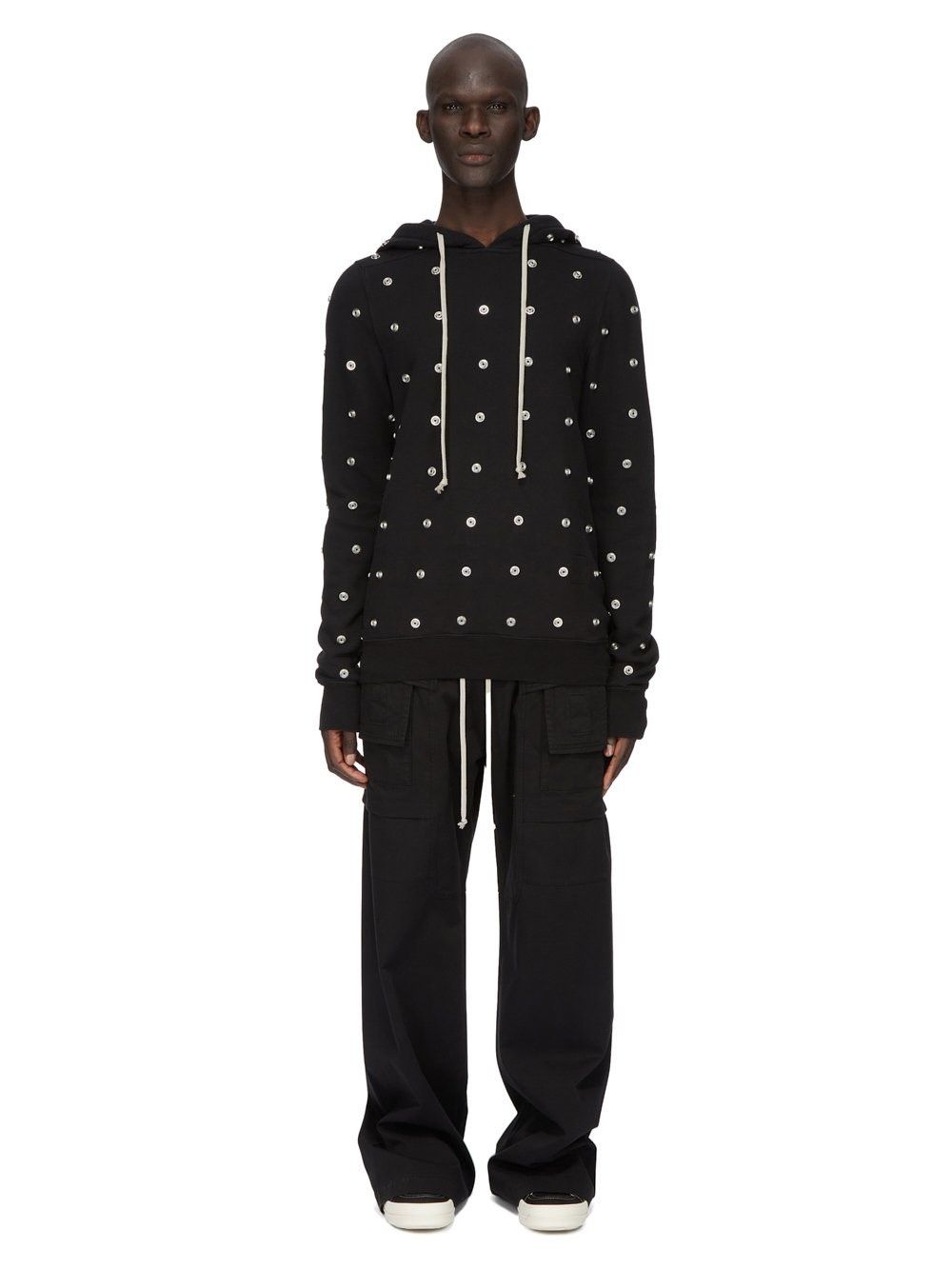 Rick Owens Drkshdw Granbury Organic Fleece Press Stud Button Hoodie SS24 Lido Size US S / EU 44-46 / 1 - 21 Thumbnail