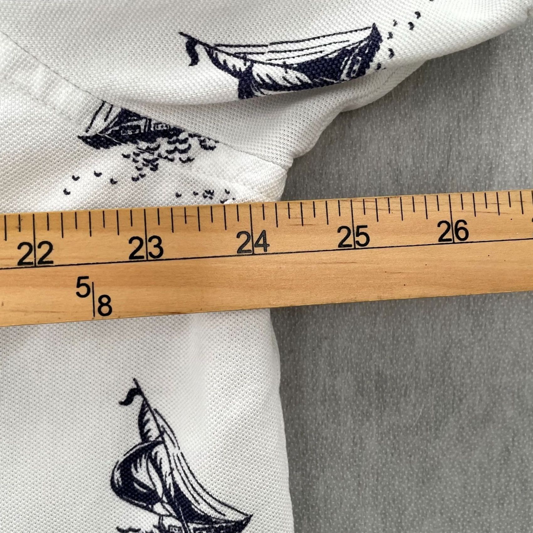 Polo Ralph Lauren VINTAGE Polo Ralph Lauren Shirt Adult XL White Polo Sailboat Graphic Print Knit Oxford Size US XL / EU 56 / 4 - 7 Thumbnail