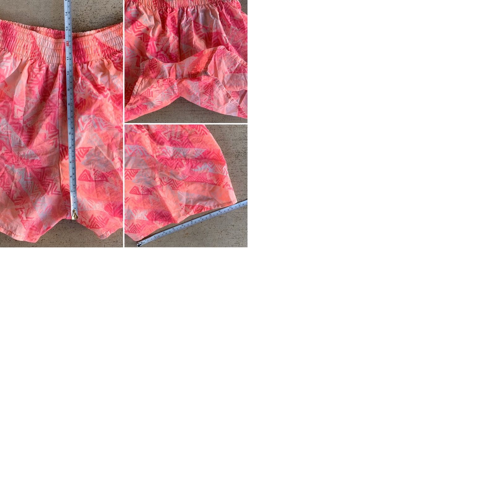 Aldo VINTAGE Italian Club Shorts By Aldo Gianne M Pink Geometric 80s 1980s Made In USA Mens Size 32" / US 10 / IT 46 - 9 Thumbnail