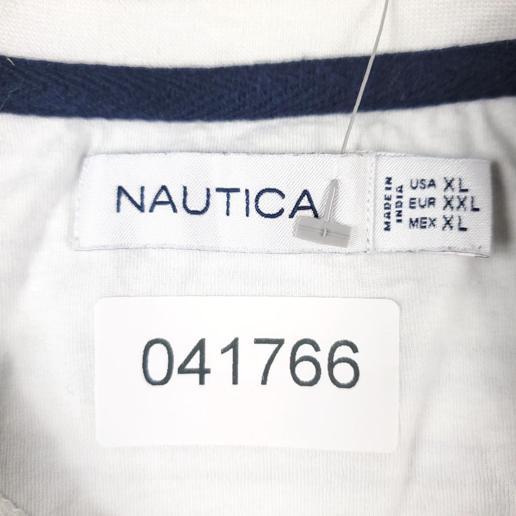 Nautica Nautica Shirt Mens XL Blue White Striped Crew Neck Short Sleeve Casual Adult T-Shirt Men’s Classic Sport American 90s Size US XL / EU 56 / 4 - 7 Thumbnail