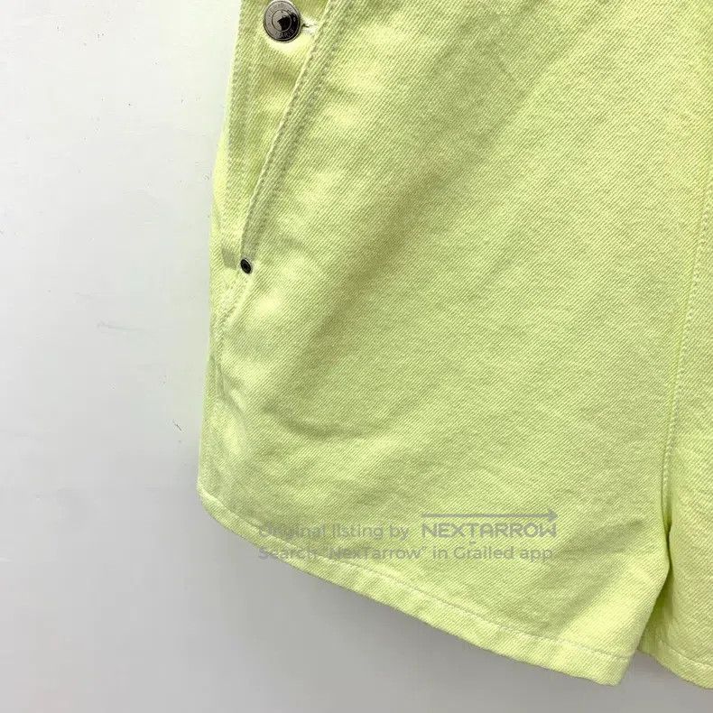 Hermes Hermes Fluorescent Yellow Cotton Work Pants Denim Overalls Size 25" / US 0 / IT 36 - 5 Thumbnail