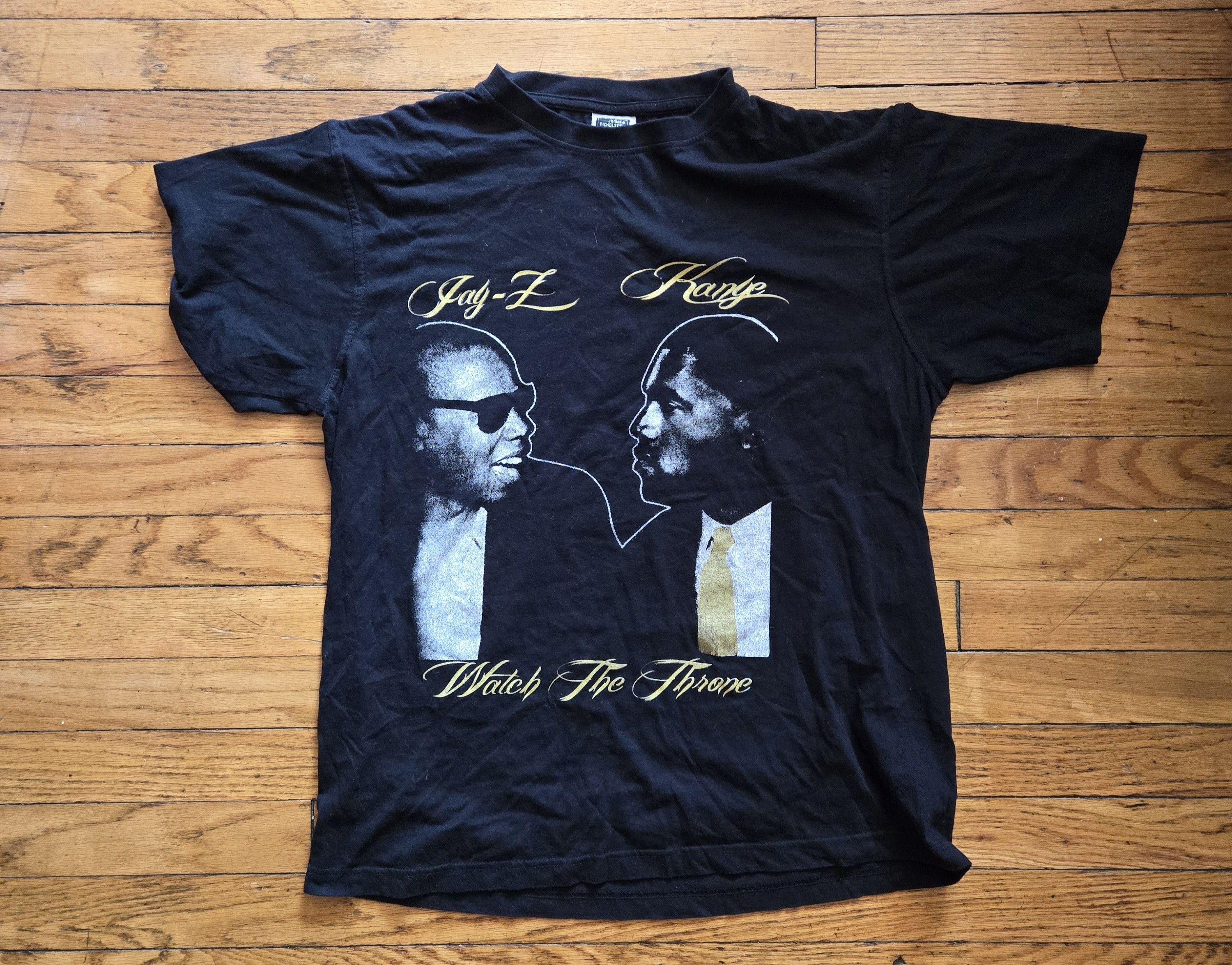 Vintage 2011 Watch the Throne Tour Yeezy Jay-Z Tour M Shirt Size US M / EU 48-50 / 2 - 1 Thumbnail