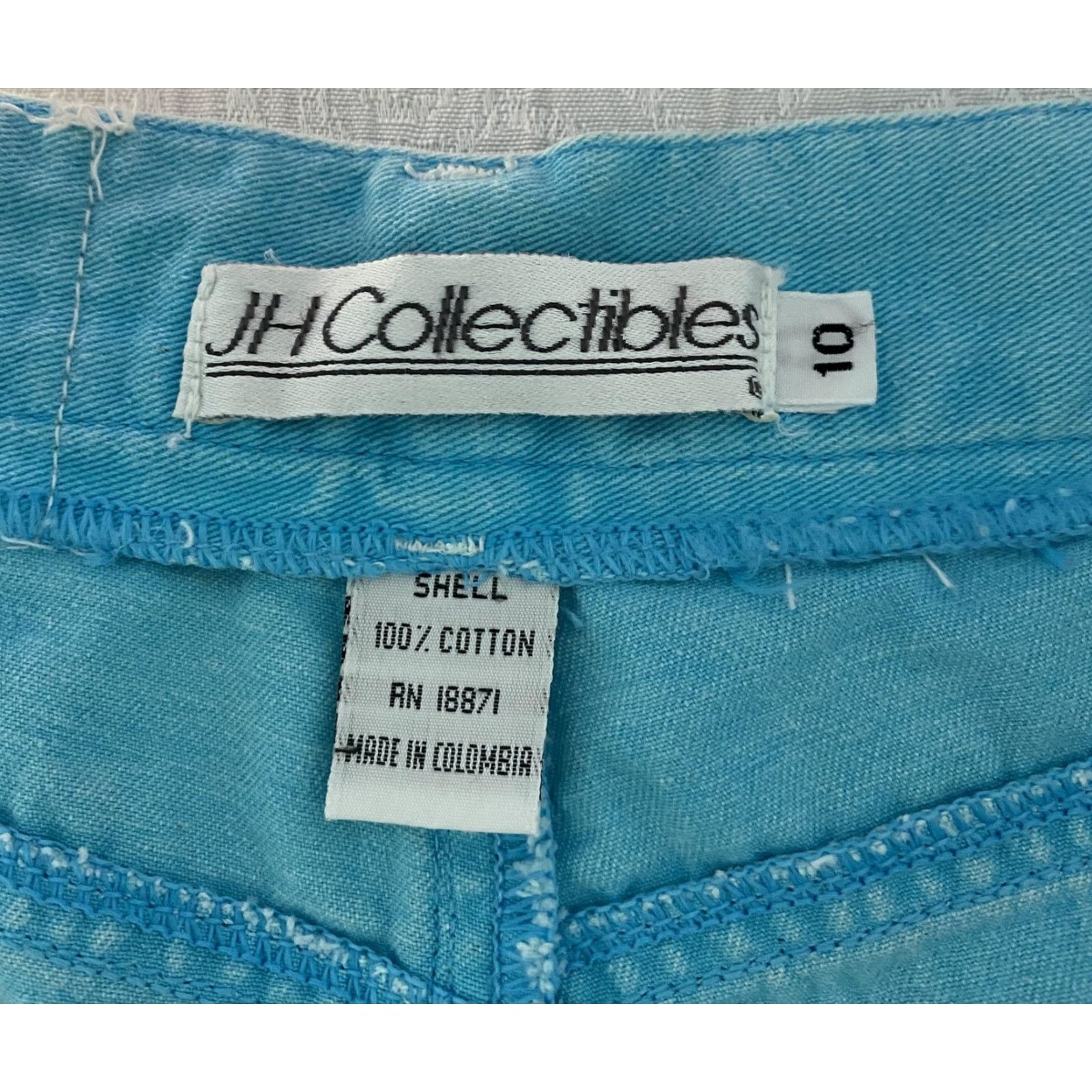 Vintage VINTAGE JH Collectibles Jeans Womens 10 Teal High Waisted Tapered Mom Denim 90s Size 32" / US 10 / IT 46 - 5 Thumbnail