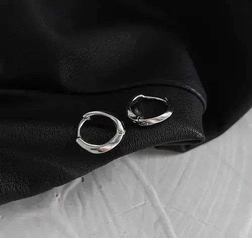 Sterling Silver Vintage hoop earrings Size ONE SIZE - 4 Thumbnail
