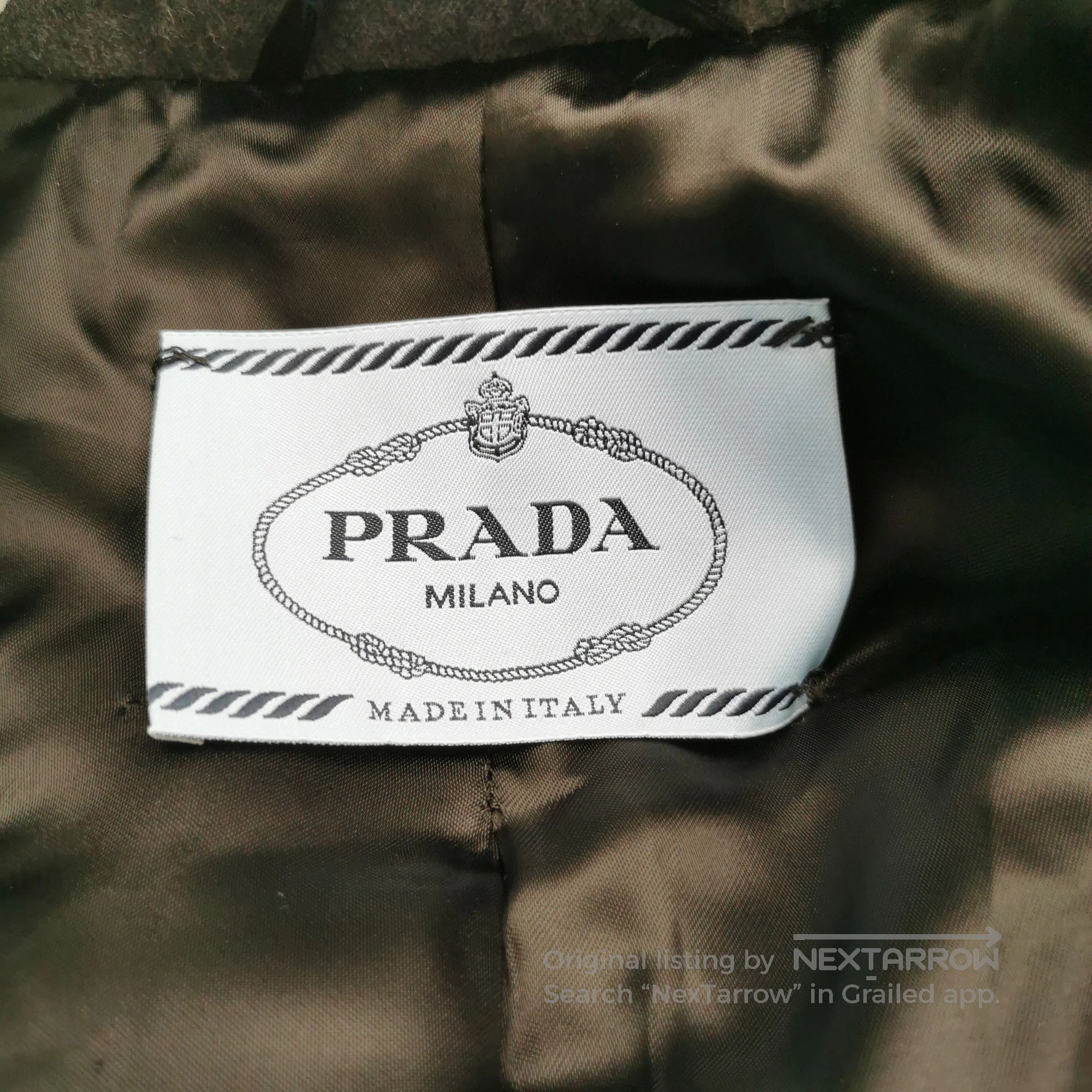 Prada Prada Charcoal Wool Cashmere Blend Coat . Size US S / EU 44-46 / 1 - 9 Thumbnail
